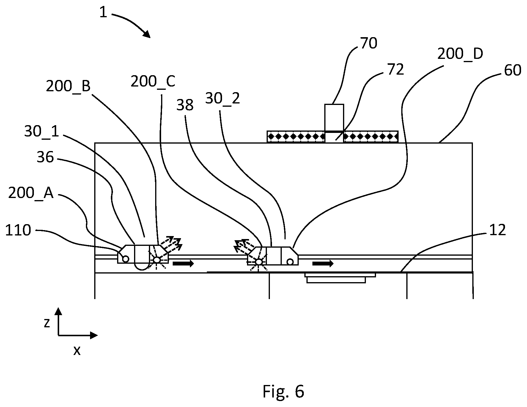 Patent US11787116 Figure 8 – Infrared radiation deflector for apparatus for the layer-by-layer formation of three-dimensional objects