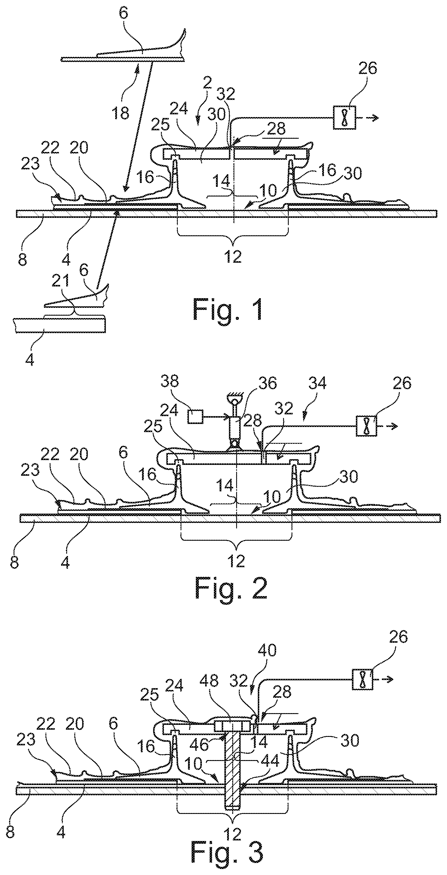 Patent US11787125 Figure 1 – Method and system for connecting two components