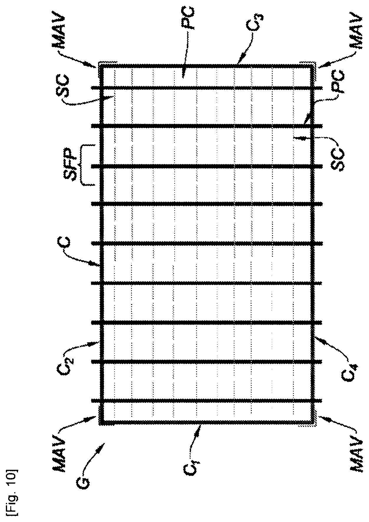 Patent US11787127 Figure 10 – Method of manufacturing a grille for a thrust reverser