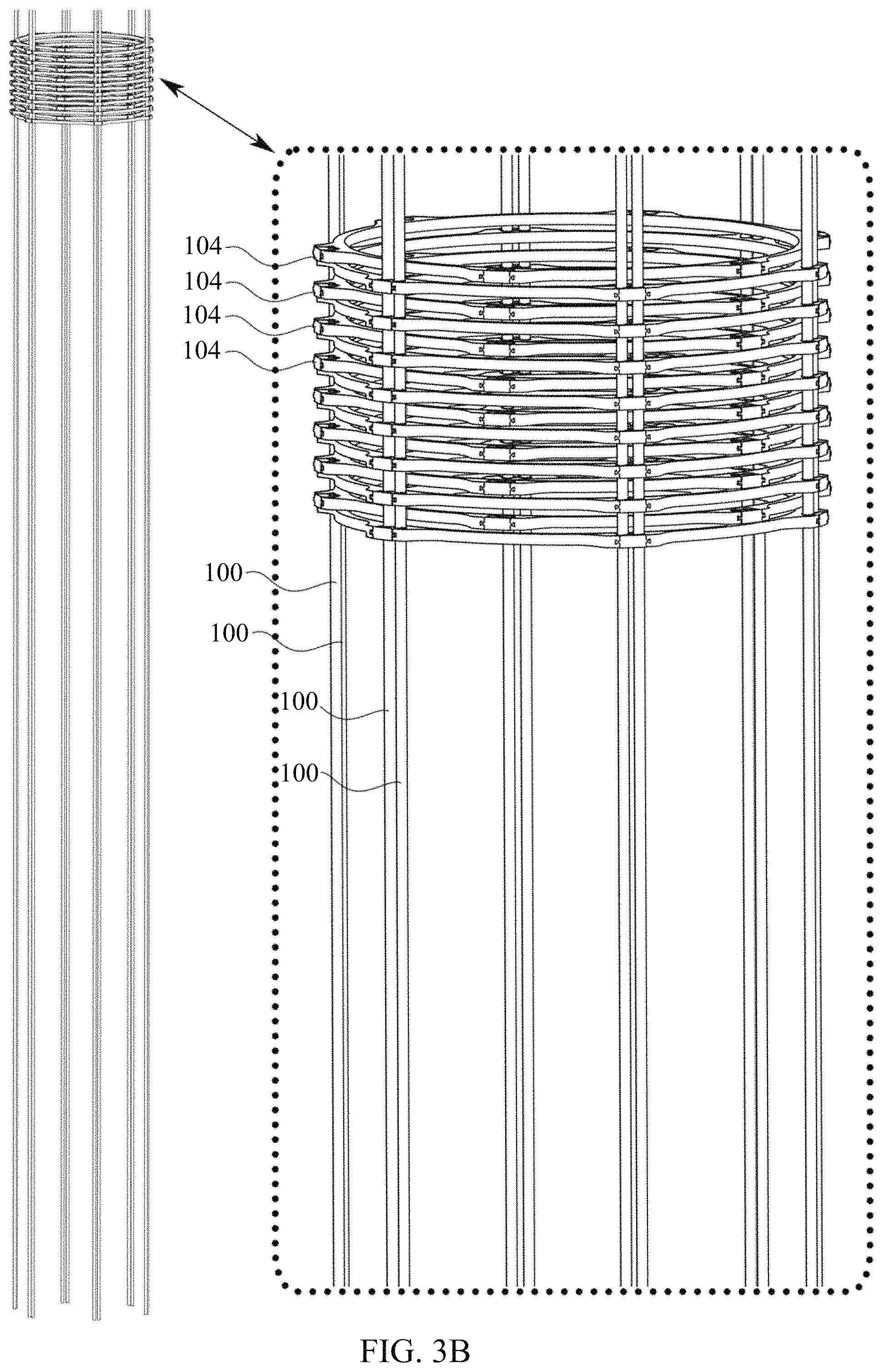 Patent US11787130 Figure 6 – Mechanical systems to assemble or deploy pre-stressed structures