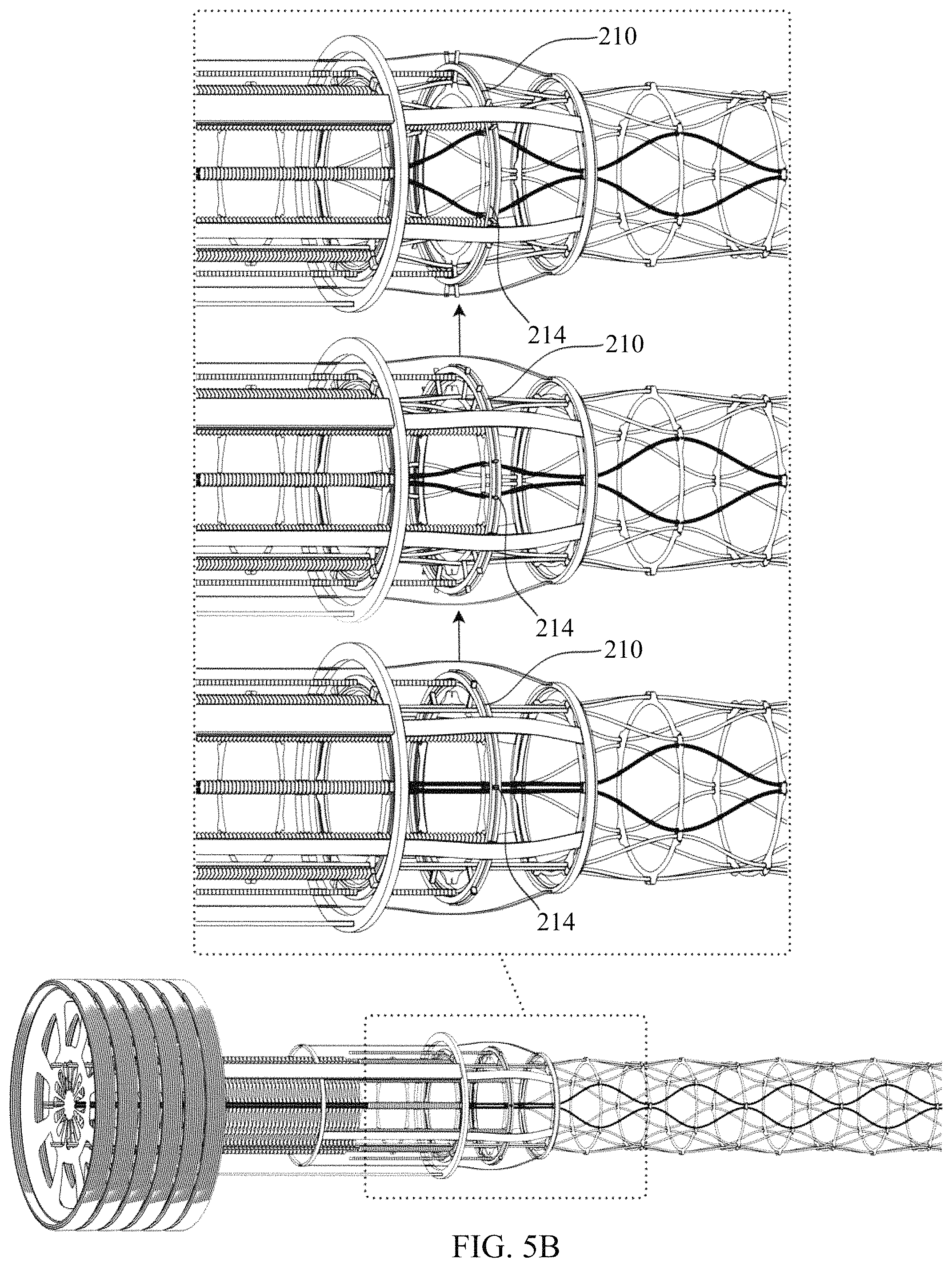 Patent US11787130 Figure 11 – Mechanical systems to assemble or deploy pre-stressed structures