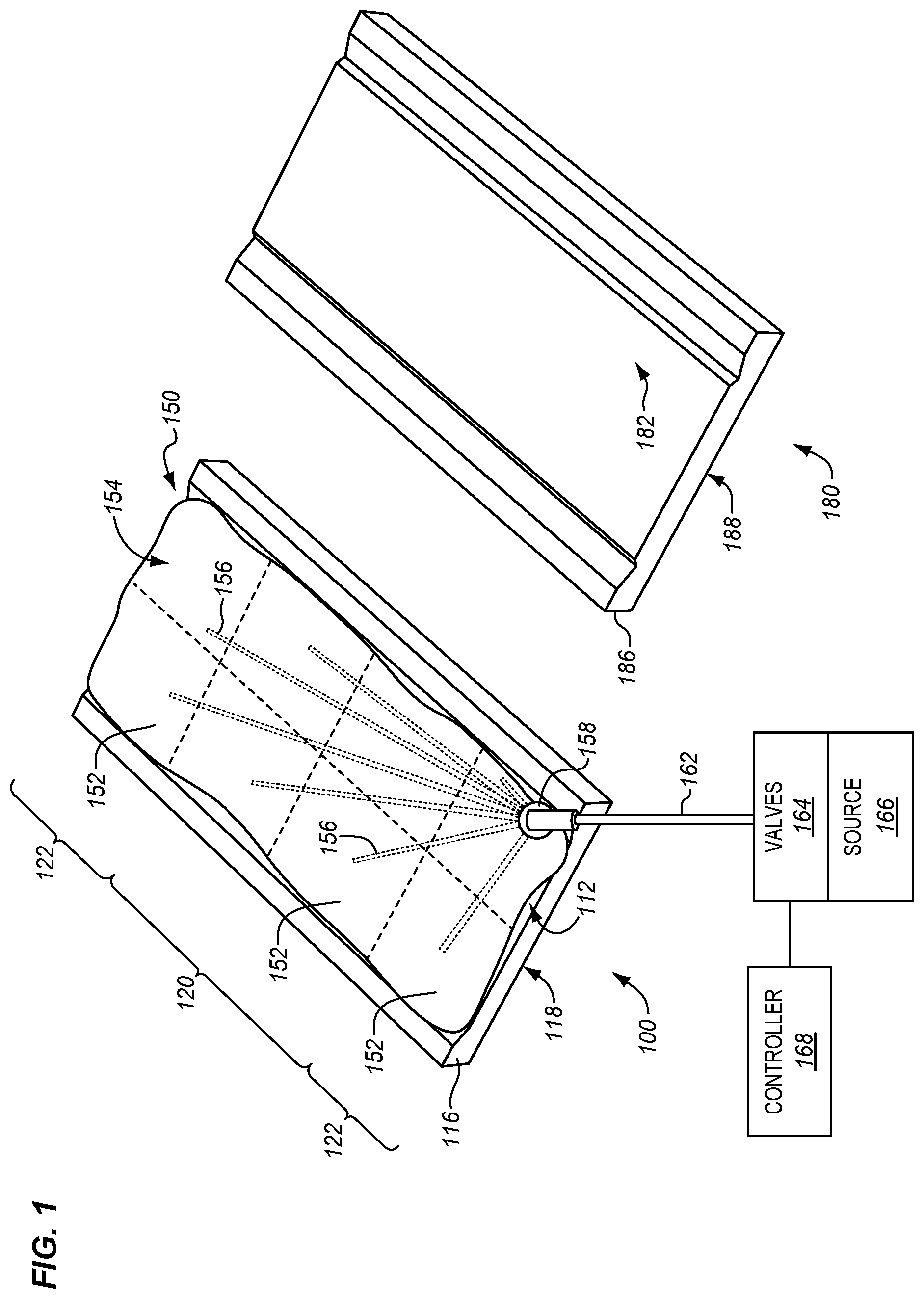 Patent US11787132 Figure 1 – Controllable multi-celled bladders for composites
