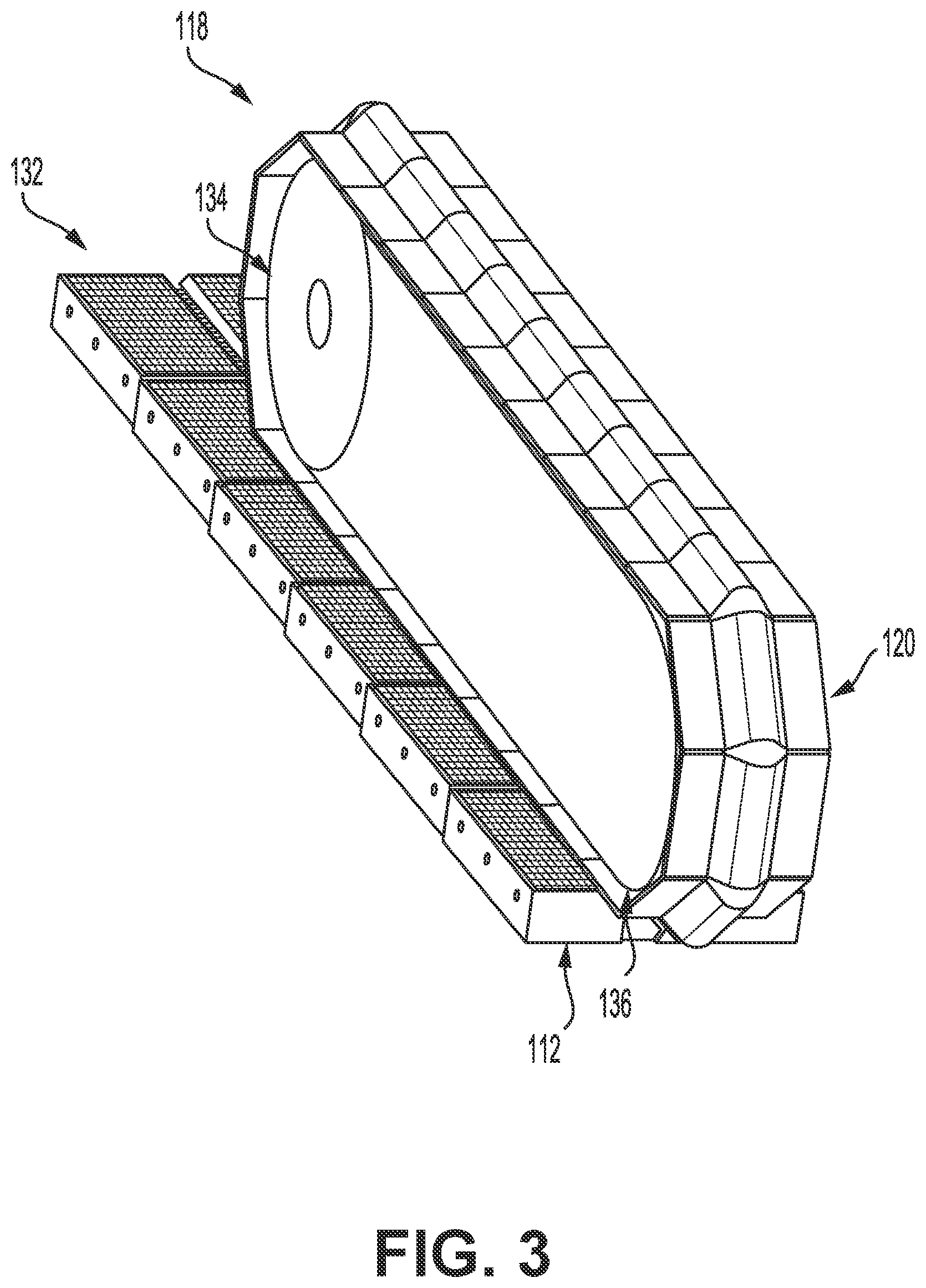 Patent US11787133 Figure 3 – Conveyor forming composite stringers