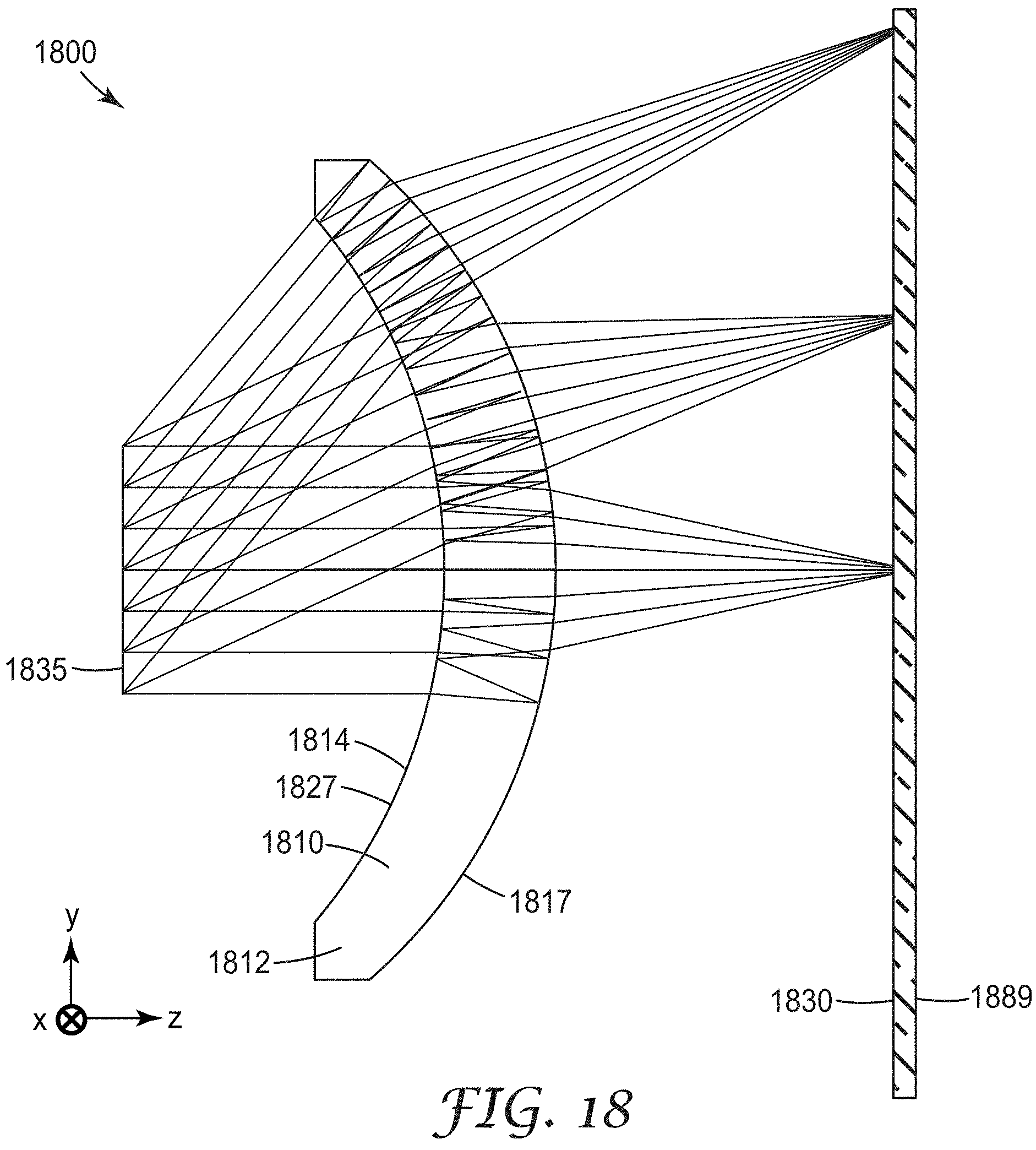 Patent US11787137 Figure 15 – Optical system