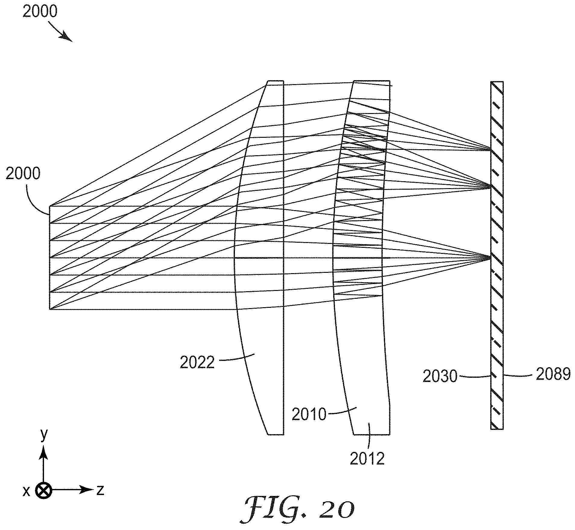 Patent US11787137 Figure 17 – Optical system