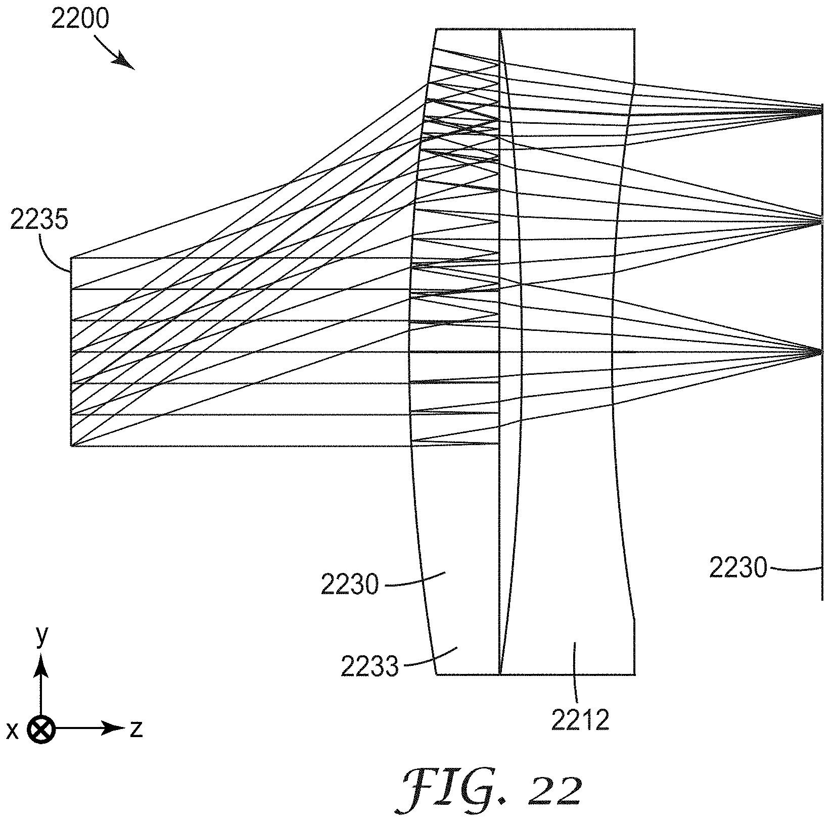 Patent US11787137 Figure 19 – Optical system