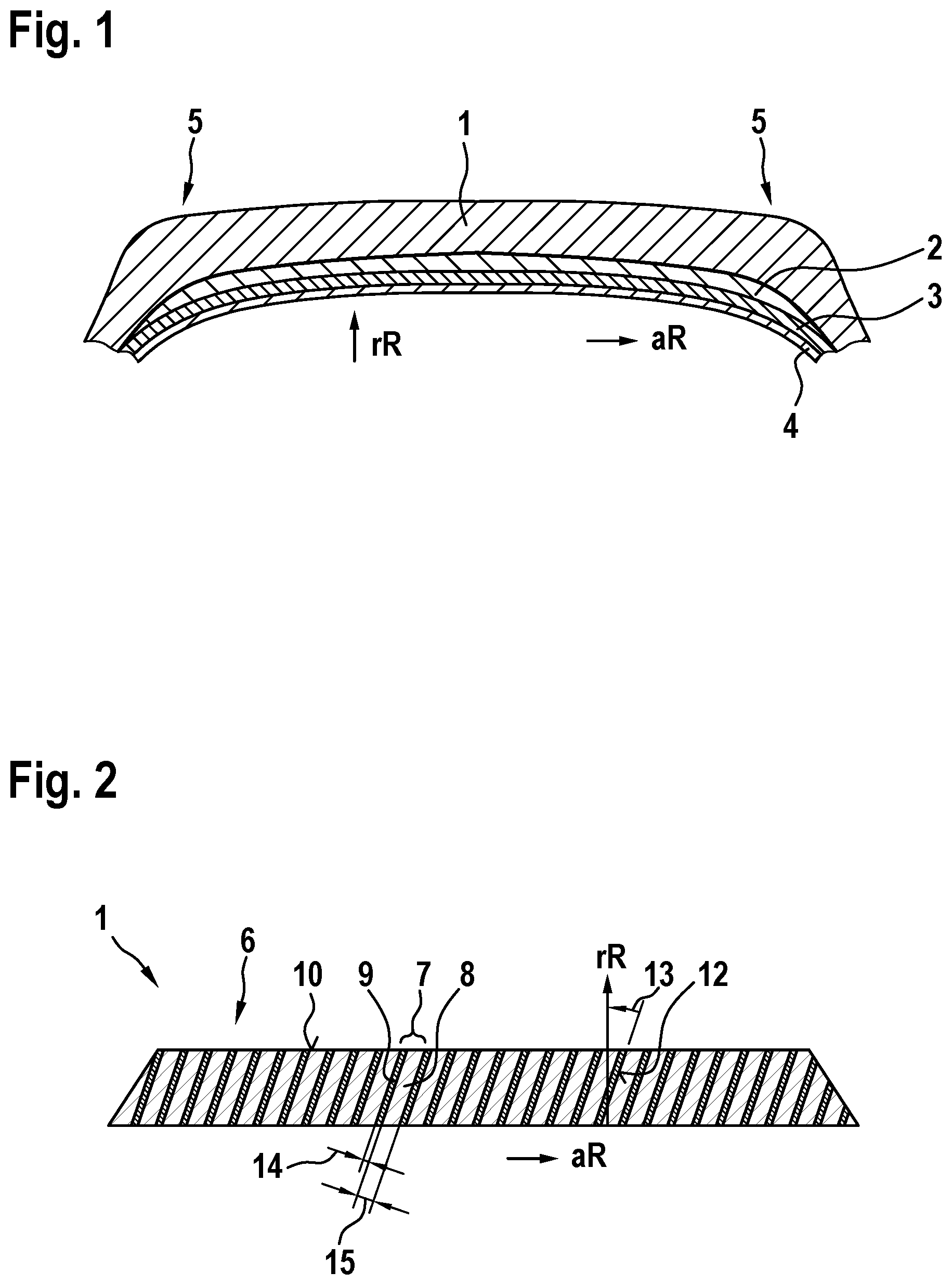 Patent US11787140 Figure 1 – Pneumatic vehicle tire having a tread