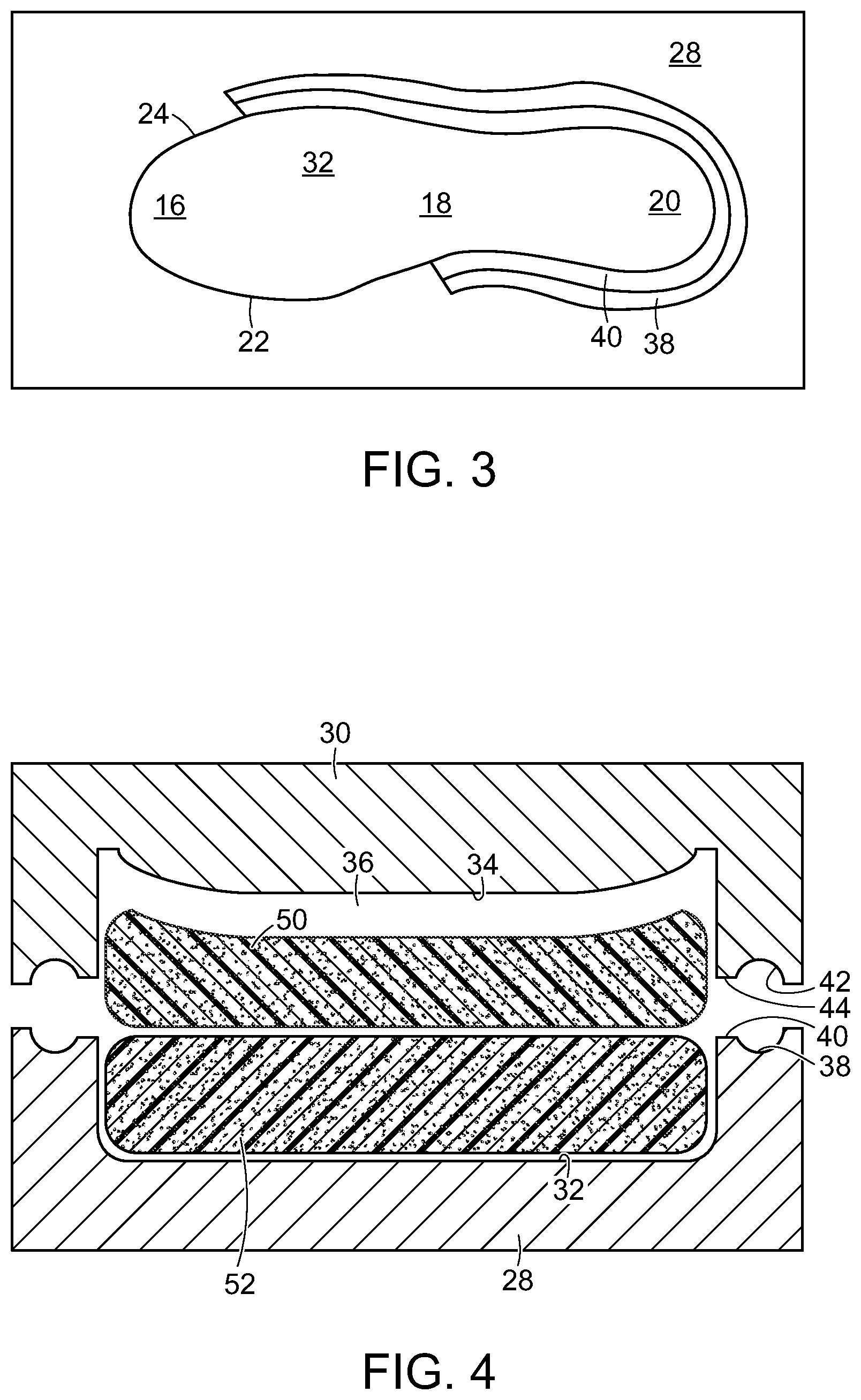 Patent US11787142 Figure 2 – Midsole for an article of footwear formed from preforms and method for manufacturing same