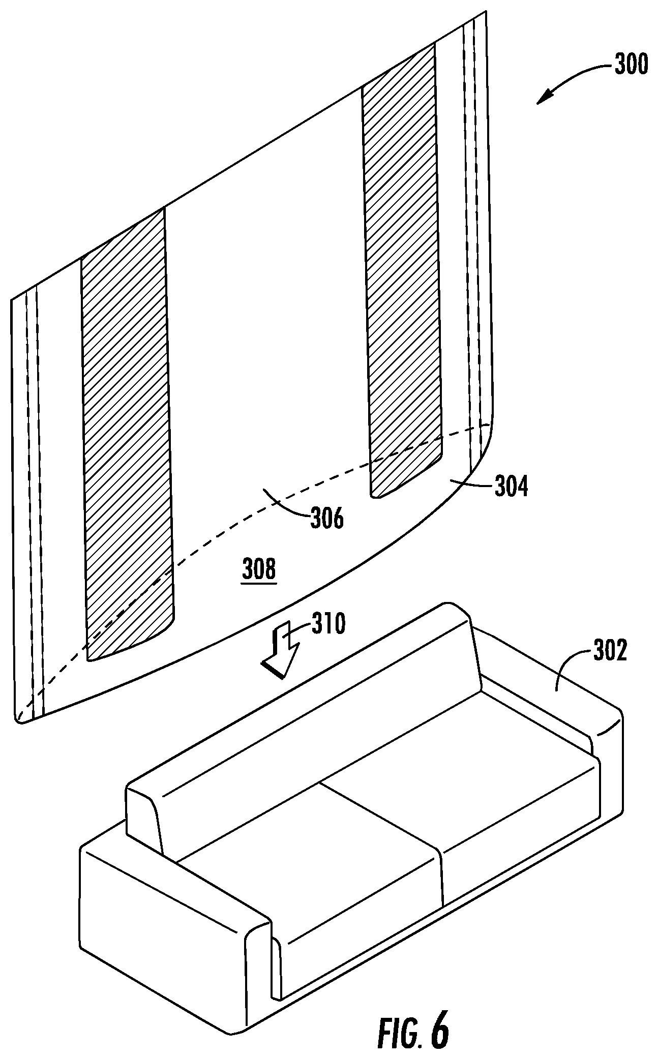 Patent US11787146 Figure 6 – Multilayer protective cover including nonwoven material