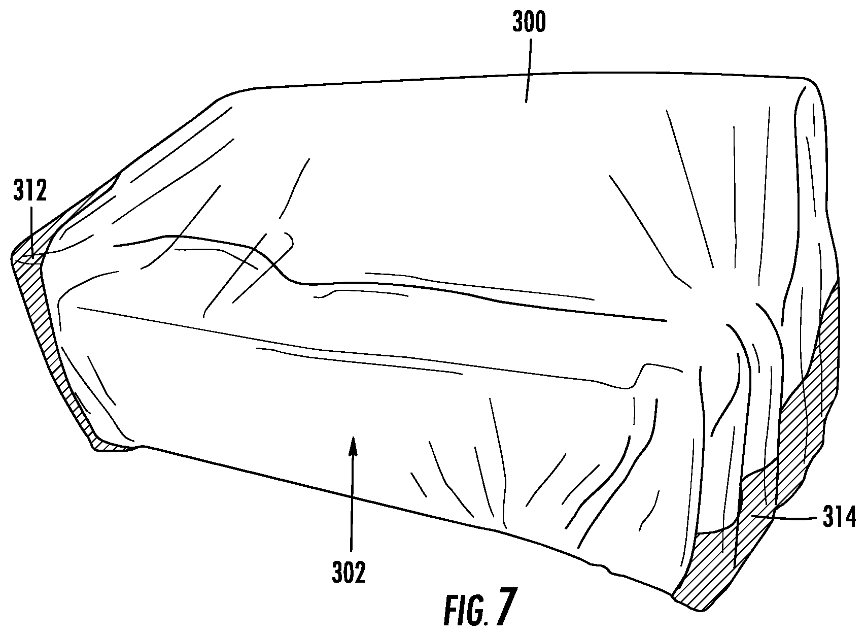 Patent US11787146 Figure 7 – Multilayer protective cover including nonwoven material
