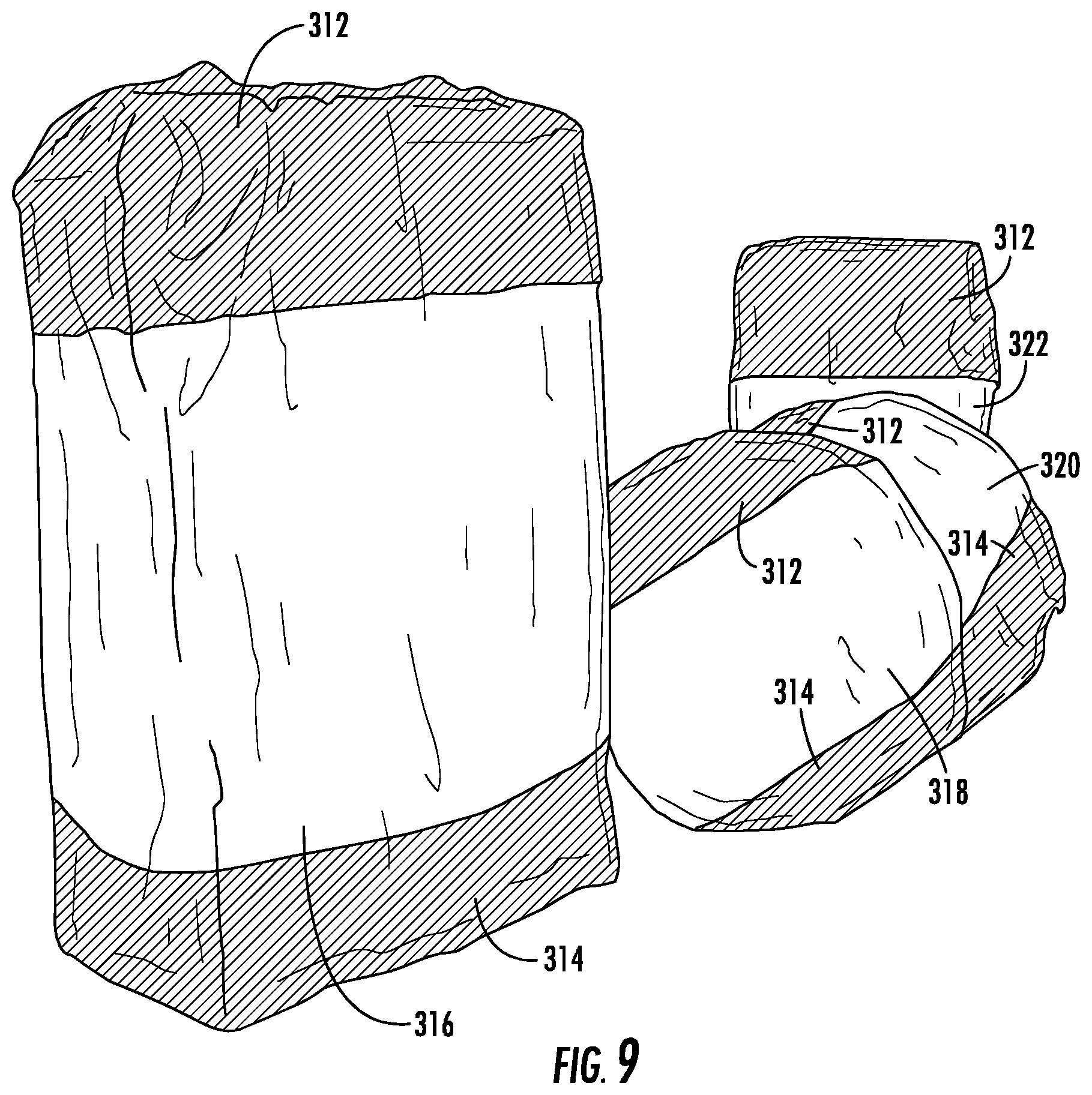 Patent US11787146 Figure 9 – Multilayer protective cover including nonwoven material