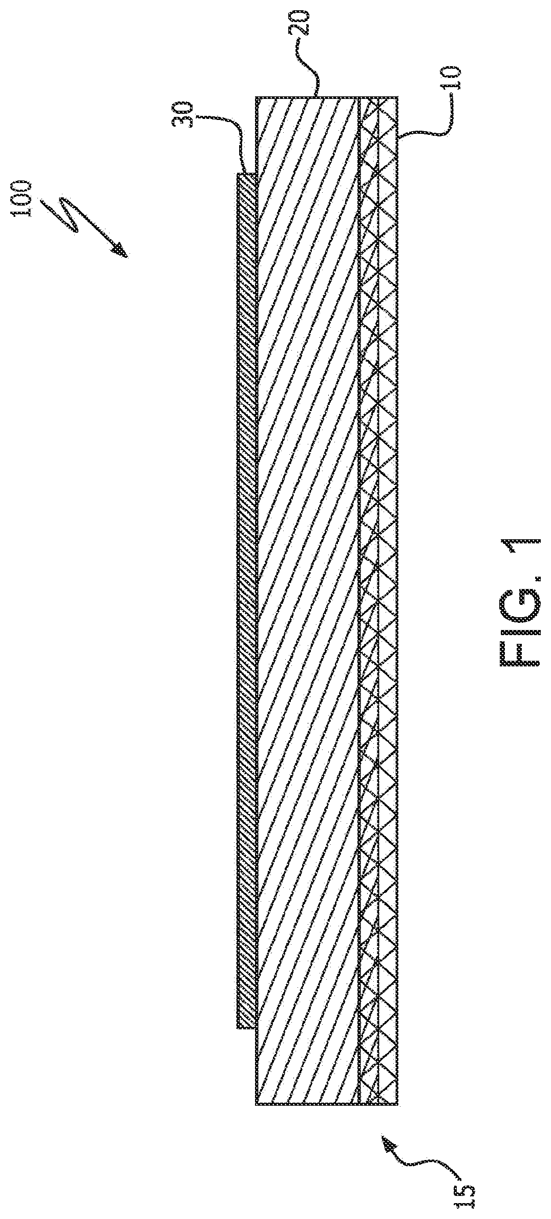 Patent US11787163 Figure 1 – Dielectric composite with reinforced elastomer and integrated electrode