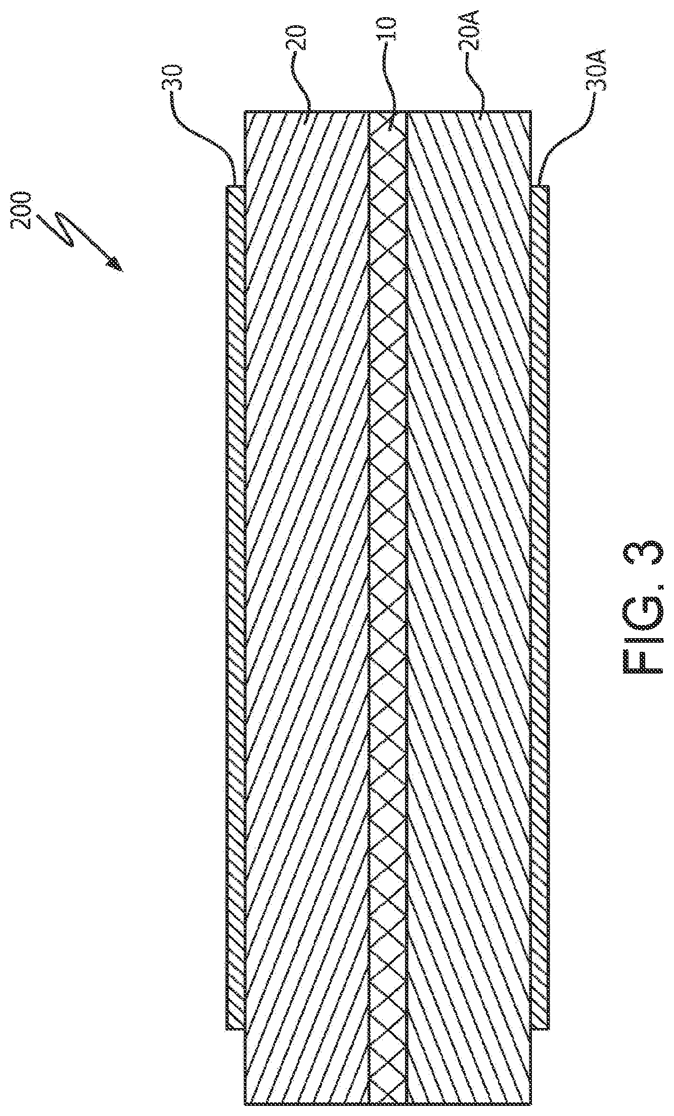 Patent US11787163 Figure 4 – Dielectric composite with reinforced elastomer and integrated electrode