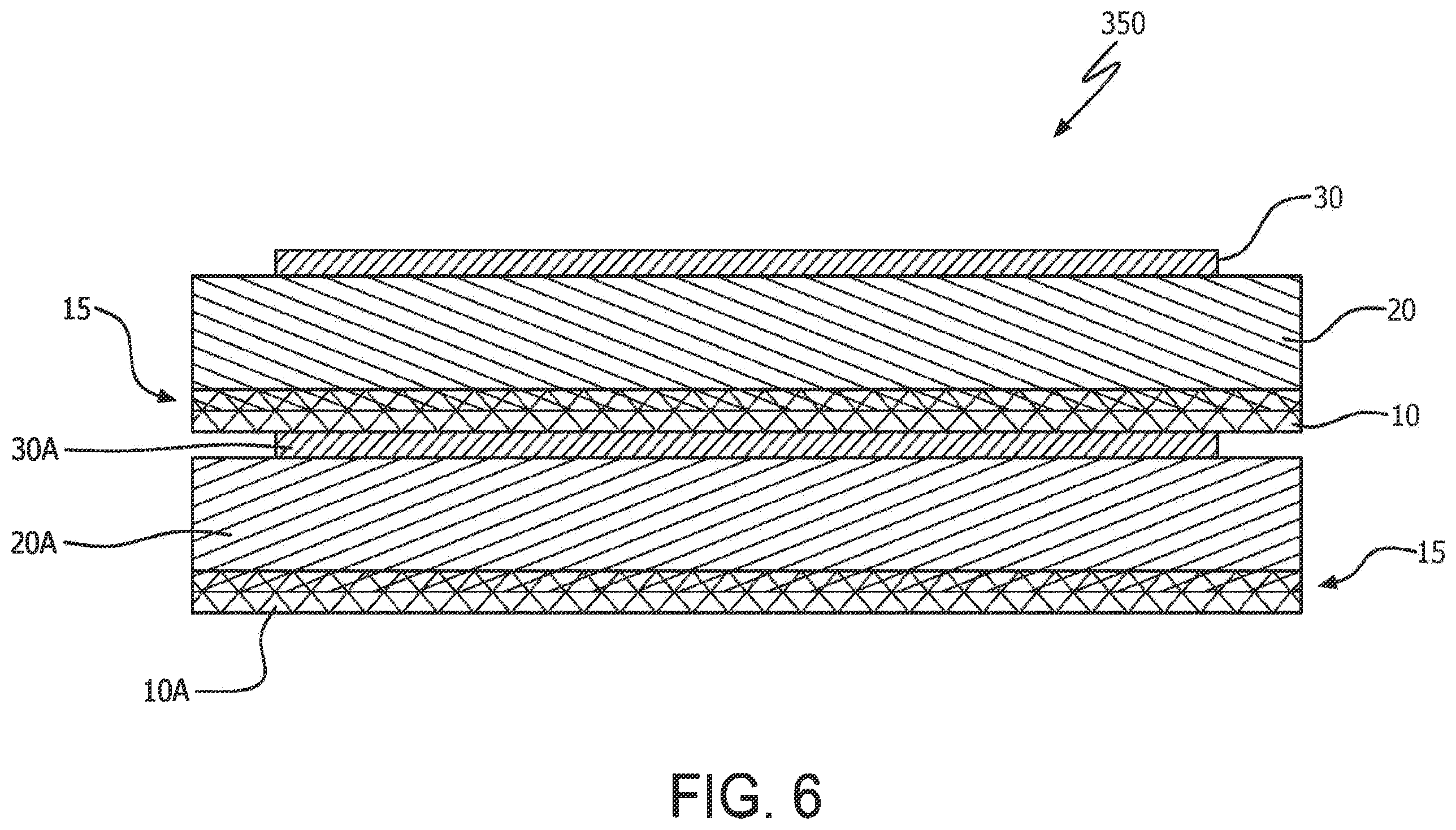 Patent US11787163 Figure 7 – Dielectric composite with reinforced elastomer and integrated electrode