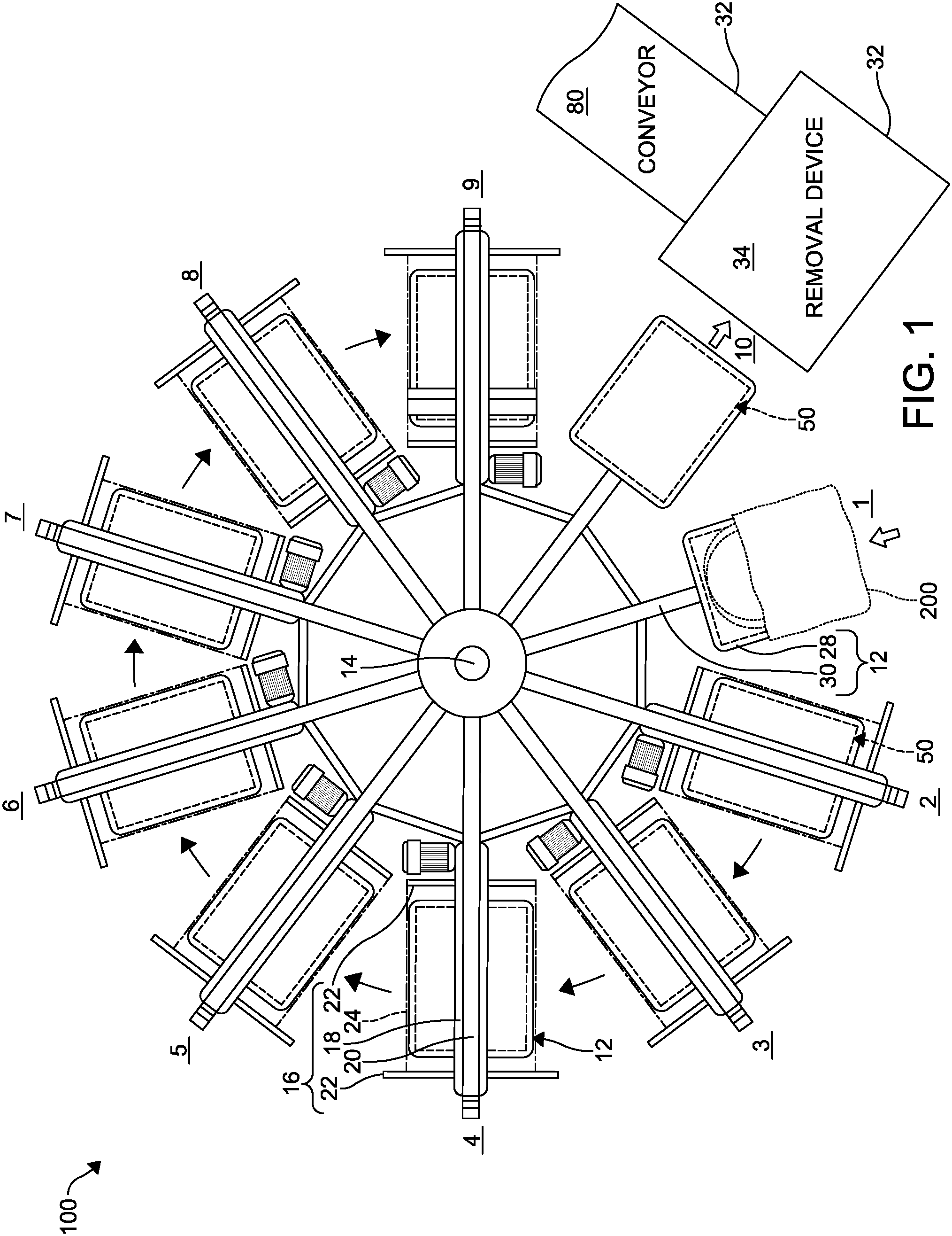 Patent US11787168 Figure 1 – Bag puller release post printing process