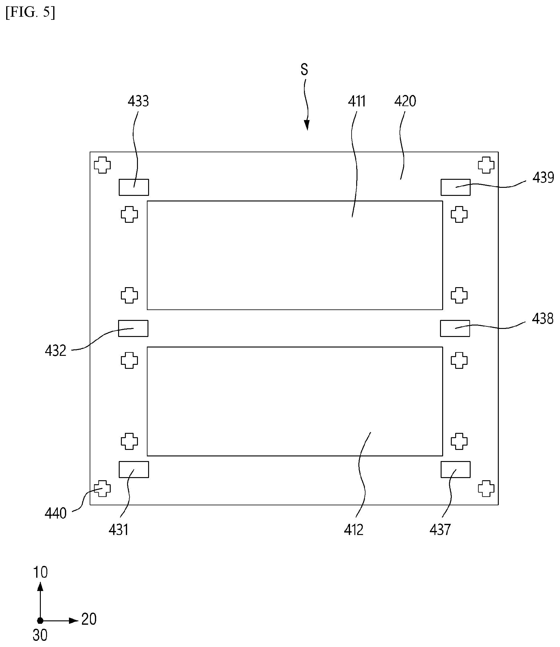 Patent US11787171 Figure 5 – Apparatus for correcting impact point of ink and system for treating substrate with the apparatus