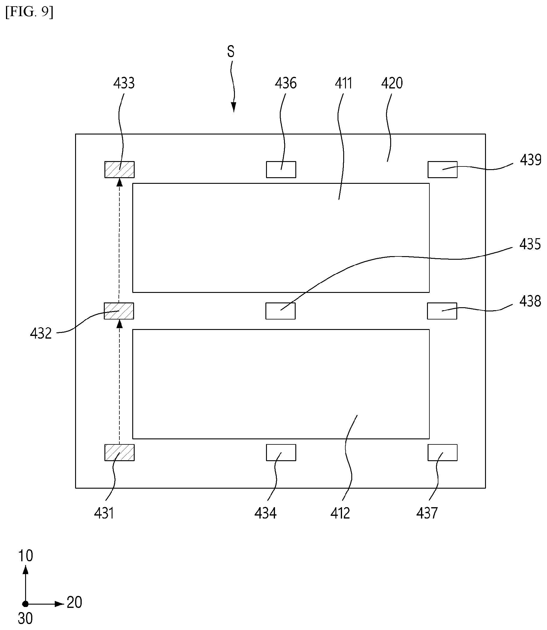 Patent US11787171 Figure 9 – Apparatus for correcting impact point of ink and system for treating substrate with the apparatus