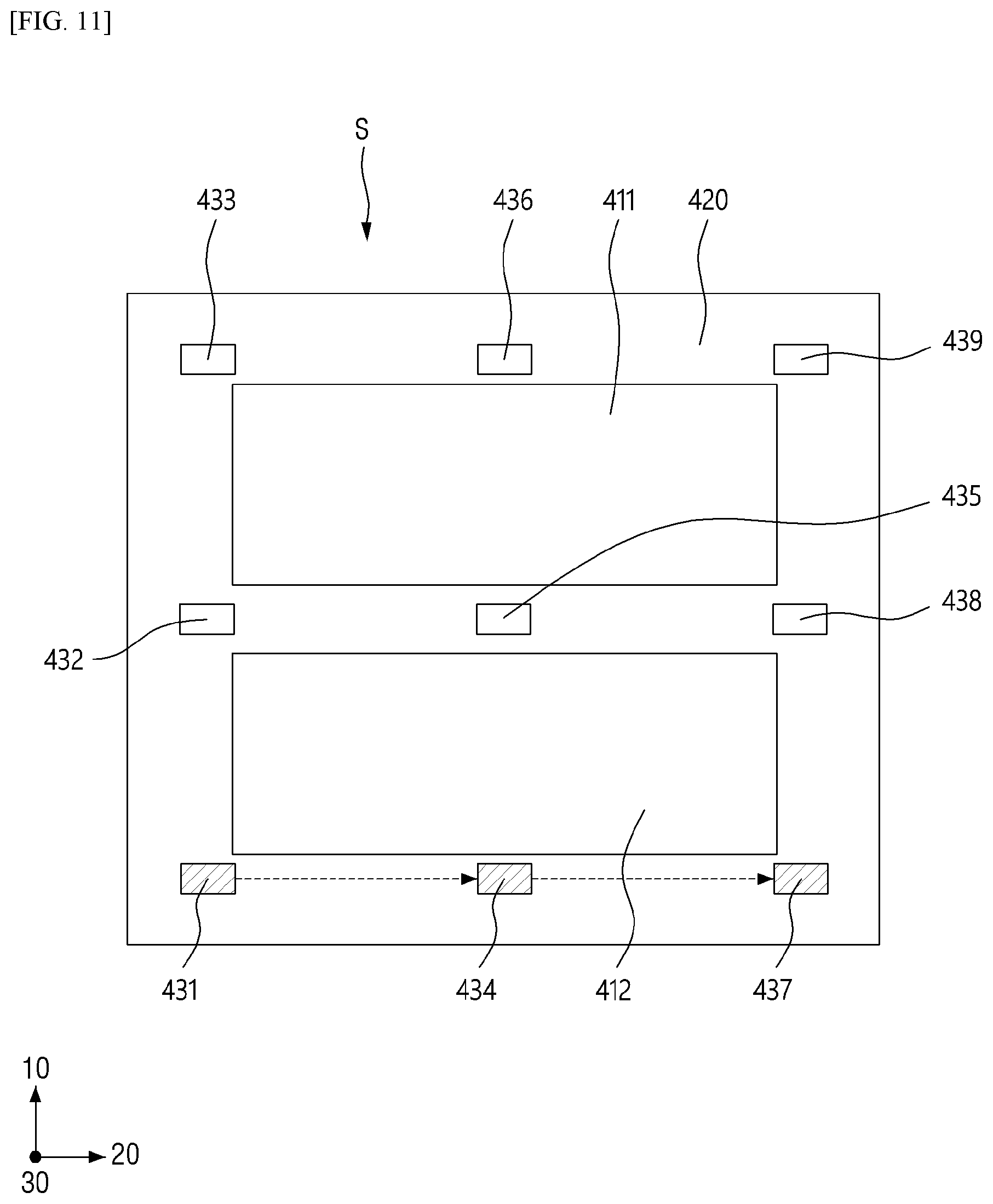 Patent US11787171 Figure 11 – Apparatus for correcting impact point of ink and system for treating substrate with the apparatus