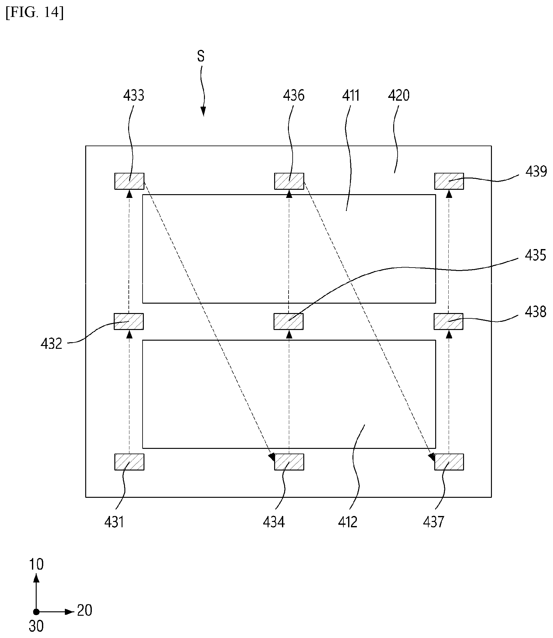 Patent US11787171 Figure 14 – Apparatus for correcting impact point of ink and system for treating substrate with the apparatus