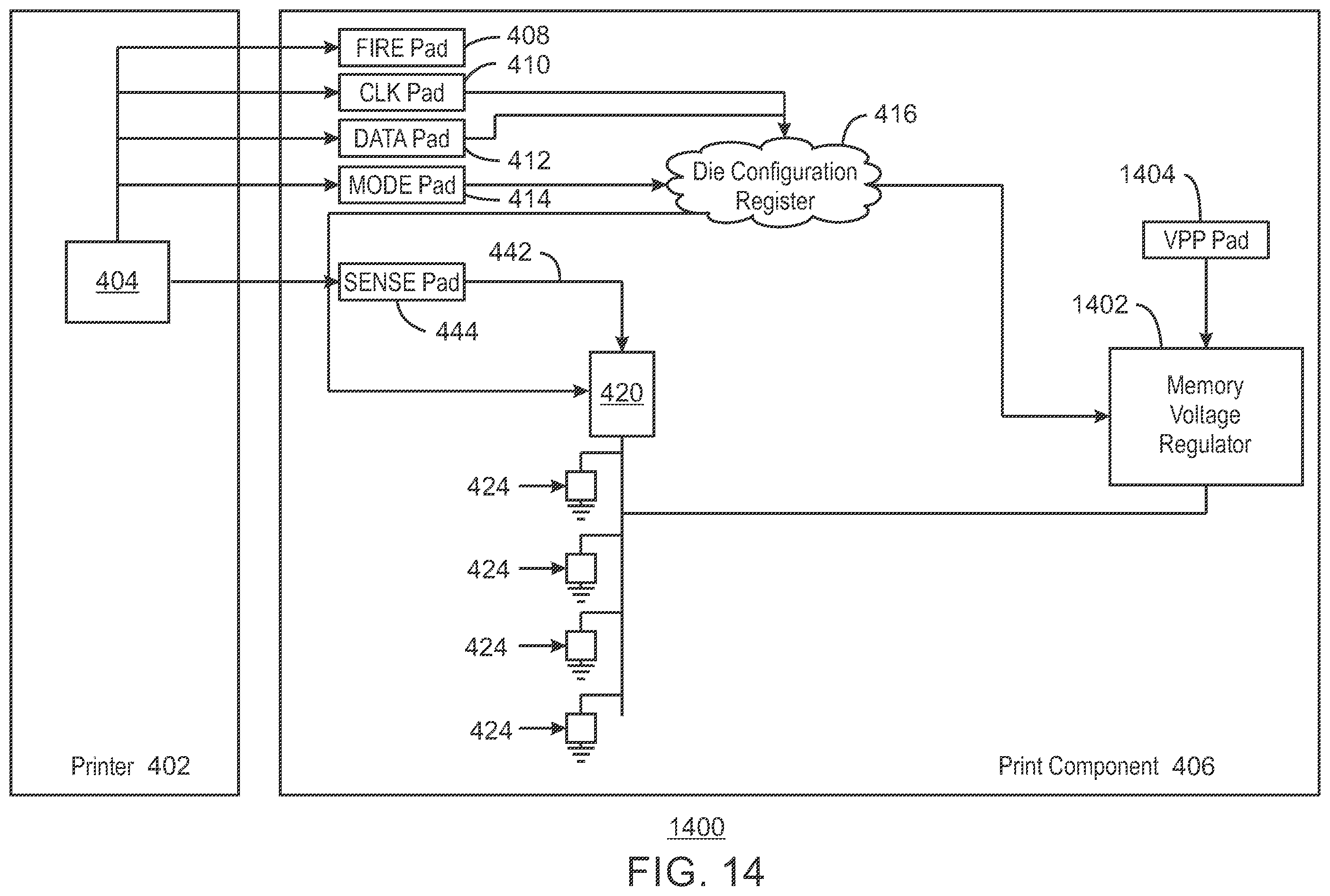 Patent US11787172 Figure 14 – Communicating print component