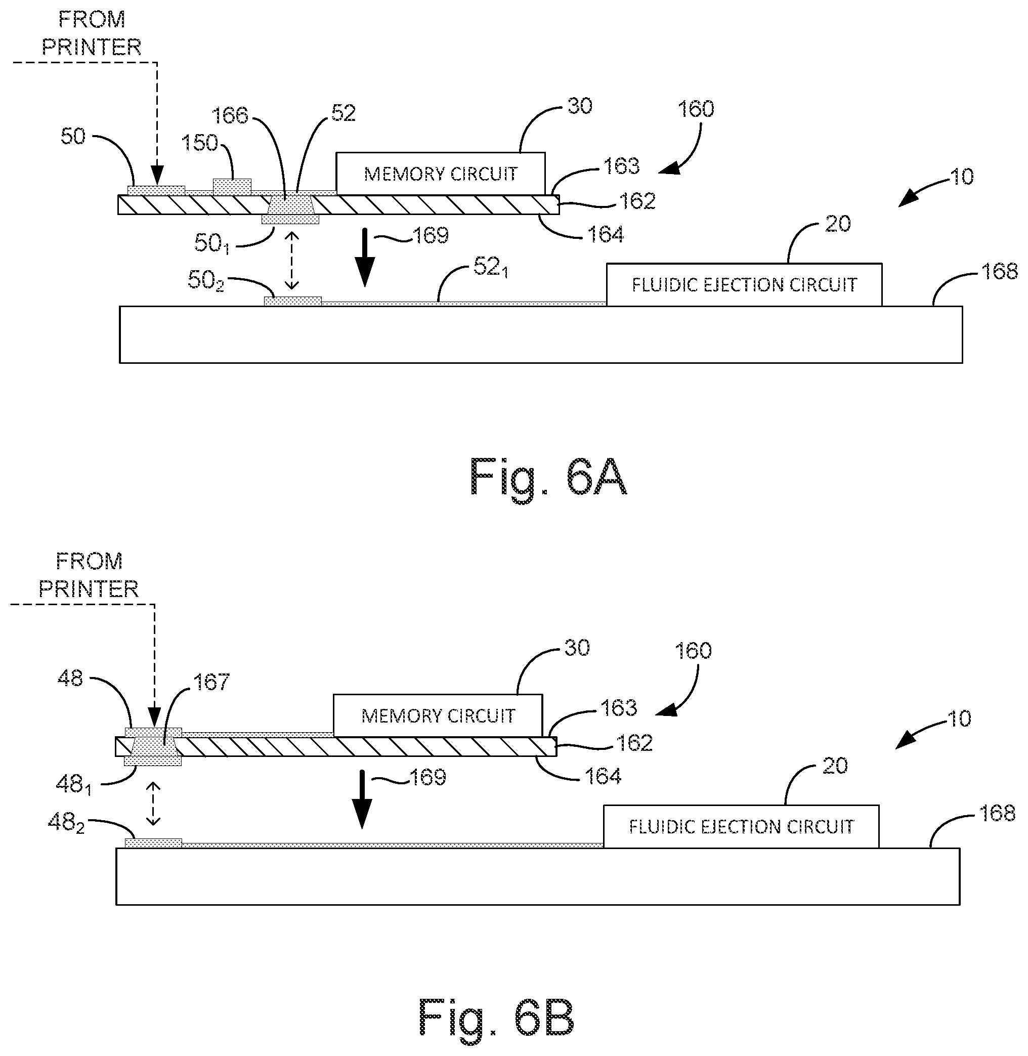 Patent US11787173 Figure 6 – Print component with memory circuit