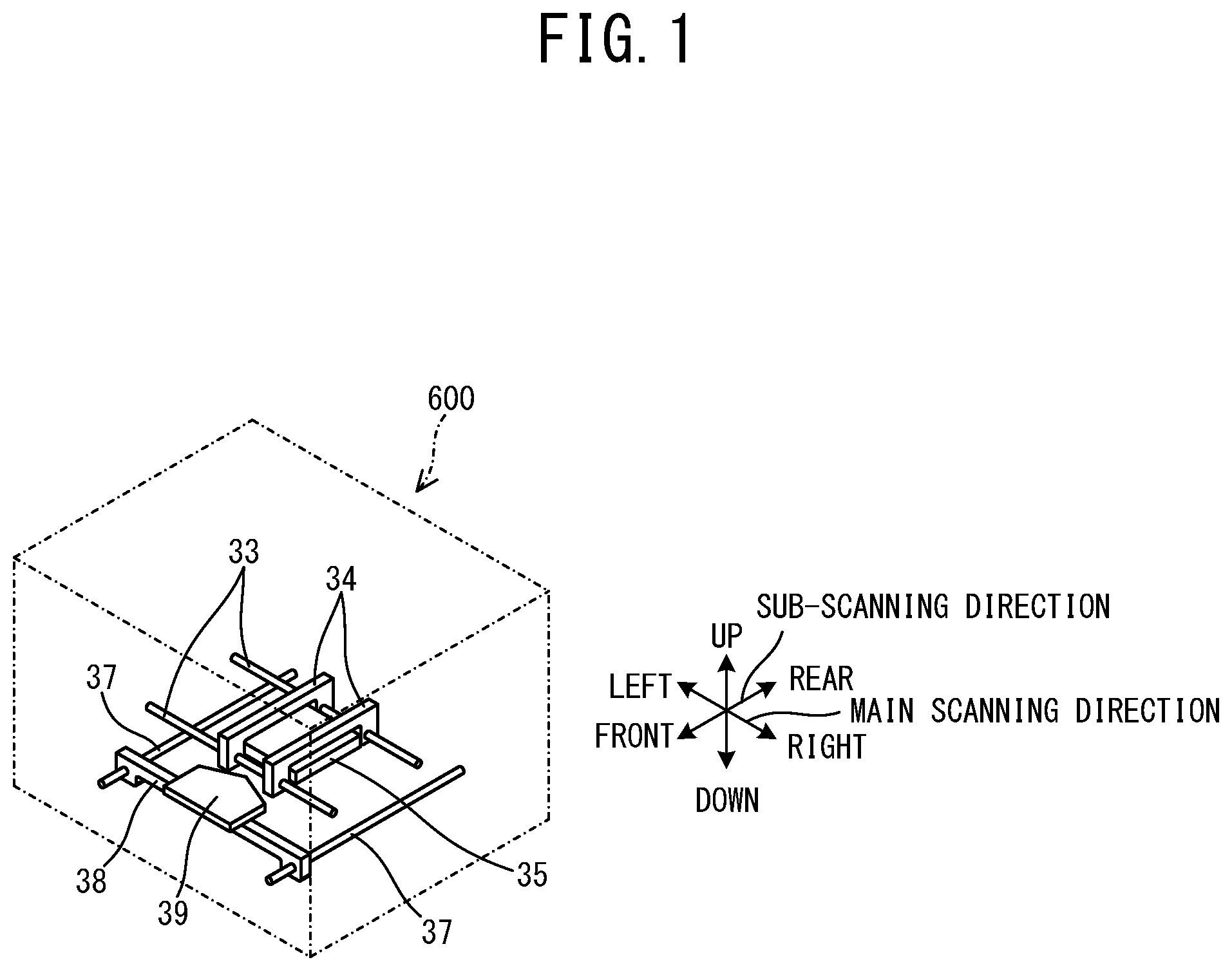 Patent US11787174 — Non-transitory computer-readable medium storing computer-readable instructions, print device, and print data creation method — Figure 1