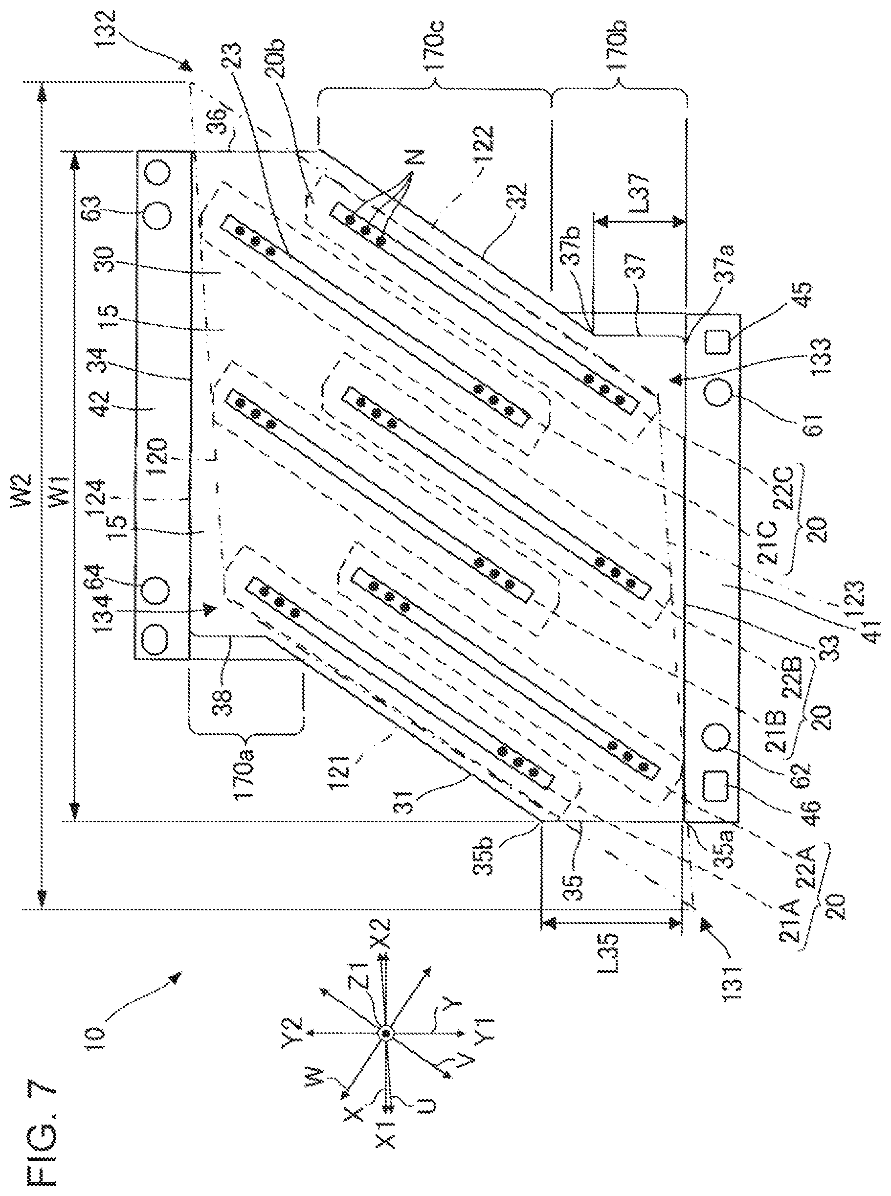 Patent US11787183 Figure 7 – Liquid ejecting head and liquid ejecting apparatus