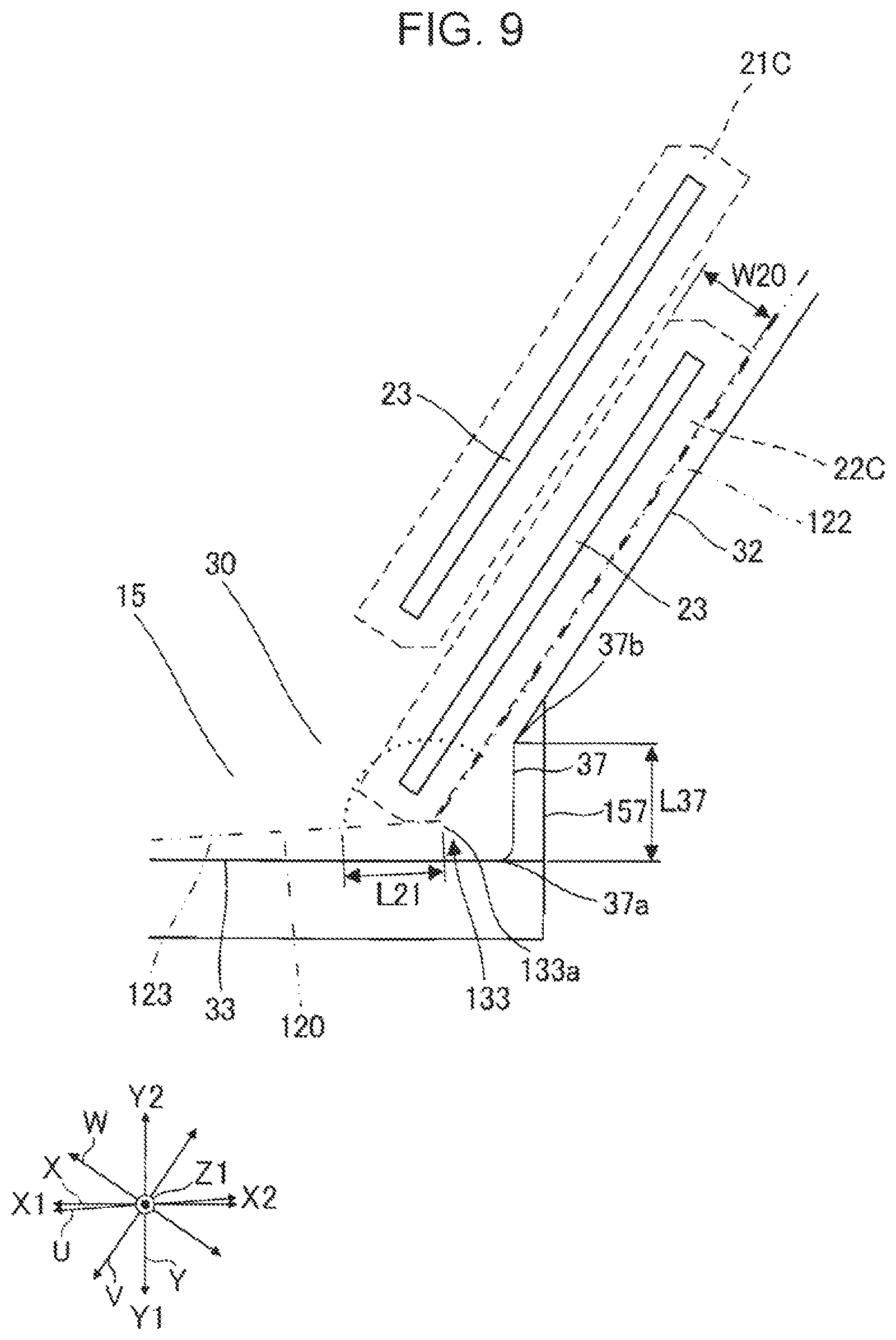 Patent US11787183 Figure 9 – Liquid ejecting head and liquid ejecting apparatus