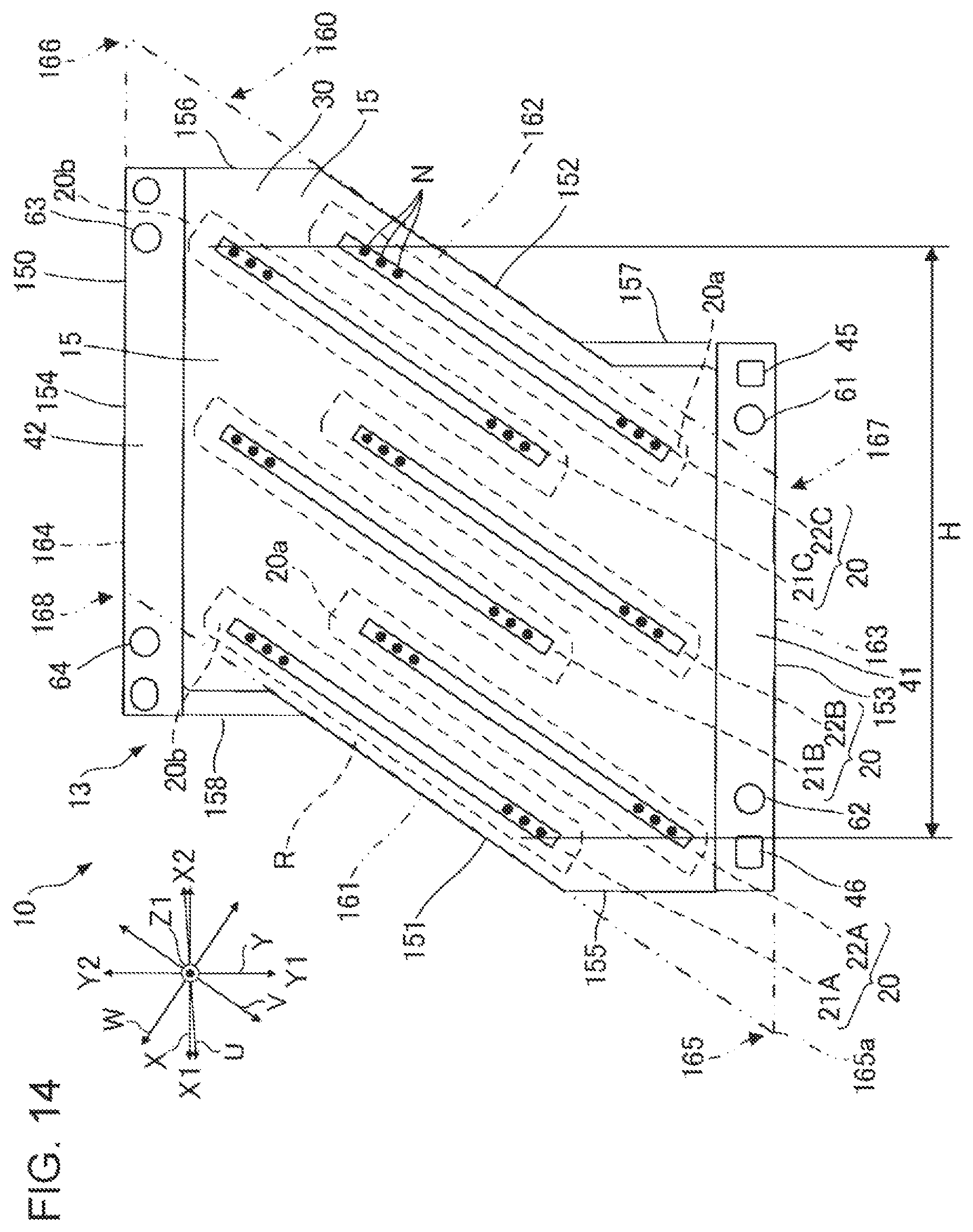 Patent US11787183 Figure 14 – Liquid ejecting head and liquid ejecting apparatus