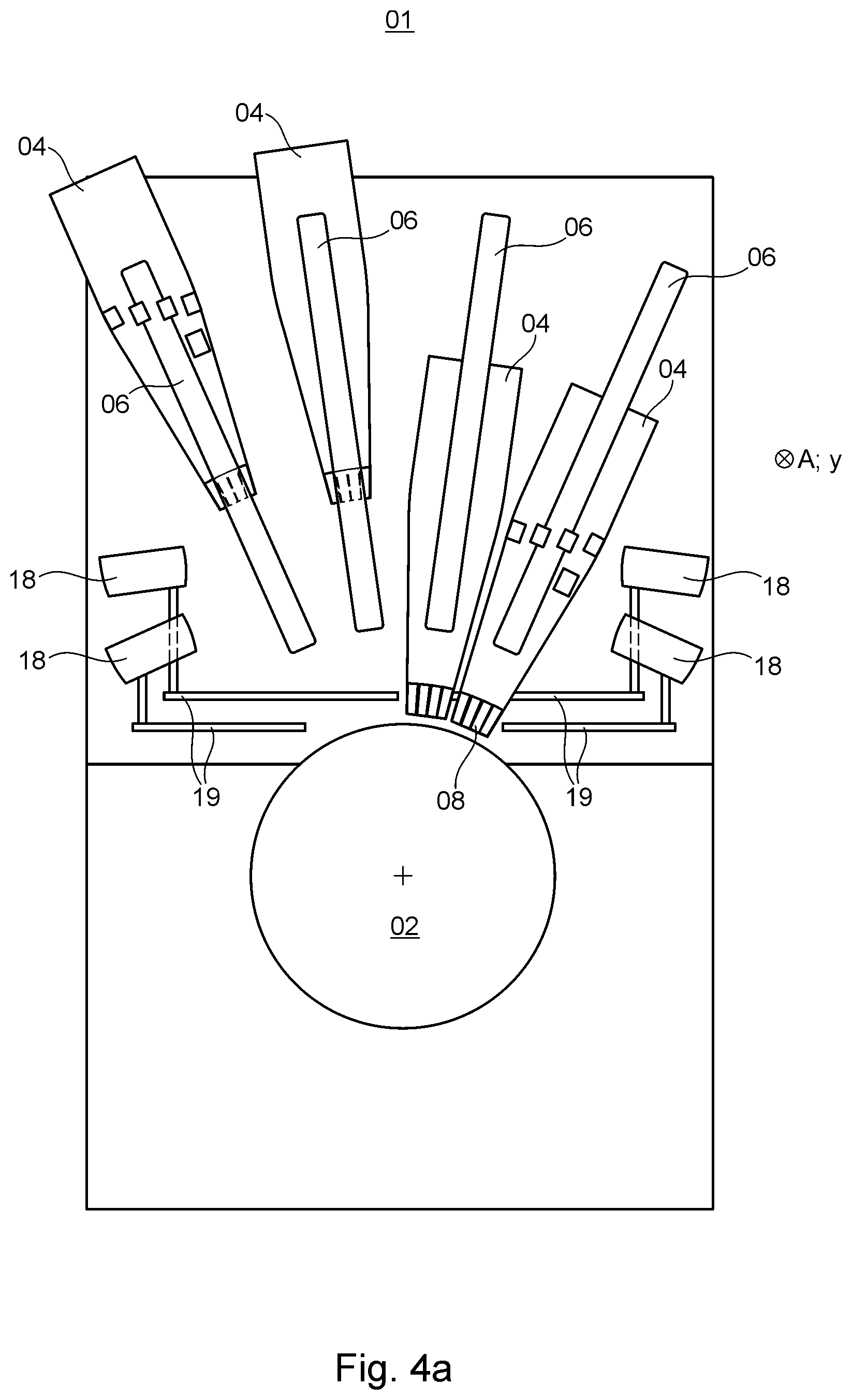Patent US11787185 Figure 5 – Printing press and method for cleaning at least one nozzle bar of at least one printing unit