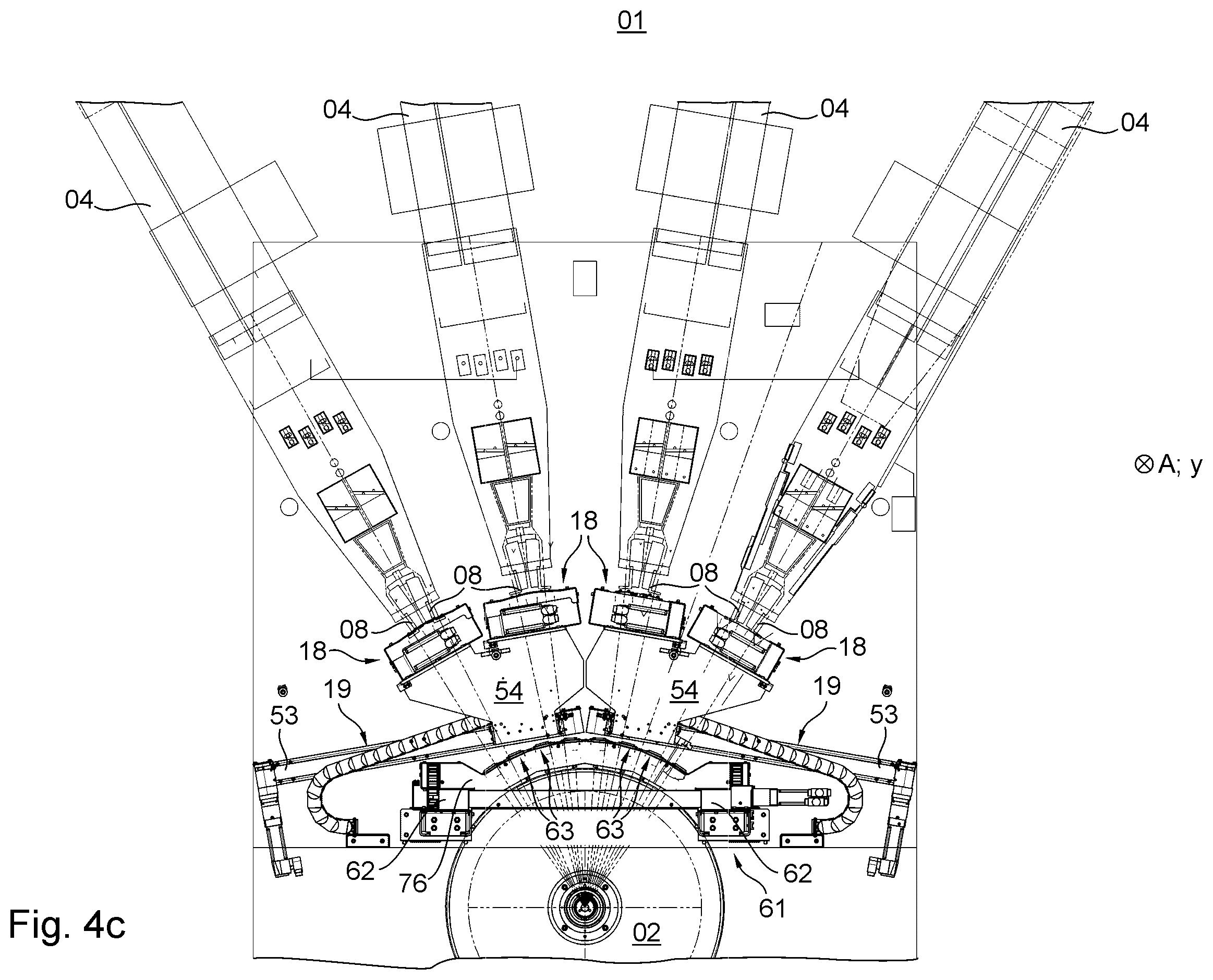Patent US11787185 Figure 7 – Printing press and method for cleaning at least one nozzle bar of at least one printing unit