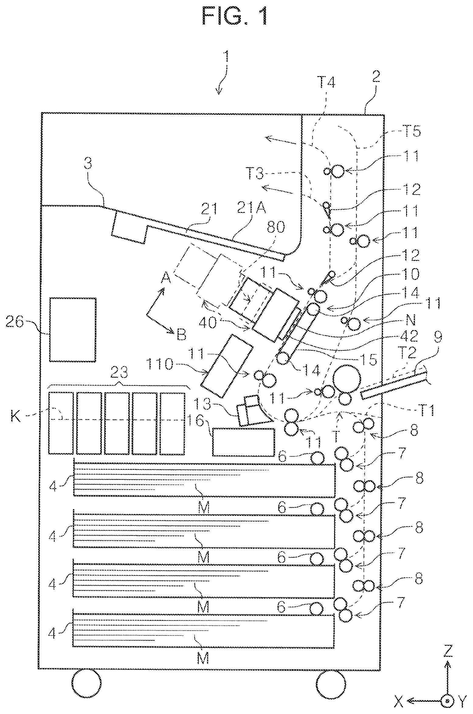Patent US11787186 Figure 1 – Printing apparatus
