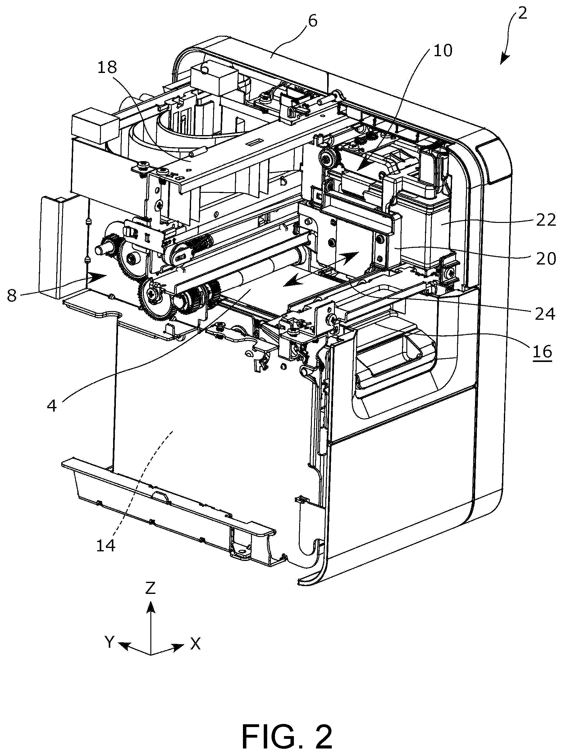 Patent US11787187 Figure 2 – Printing apparatus