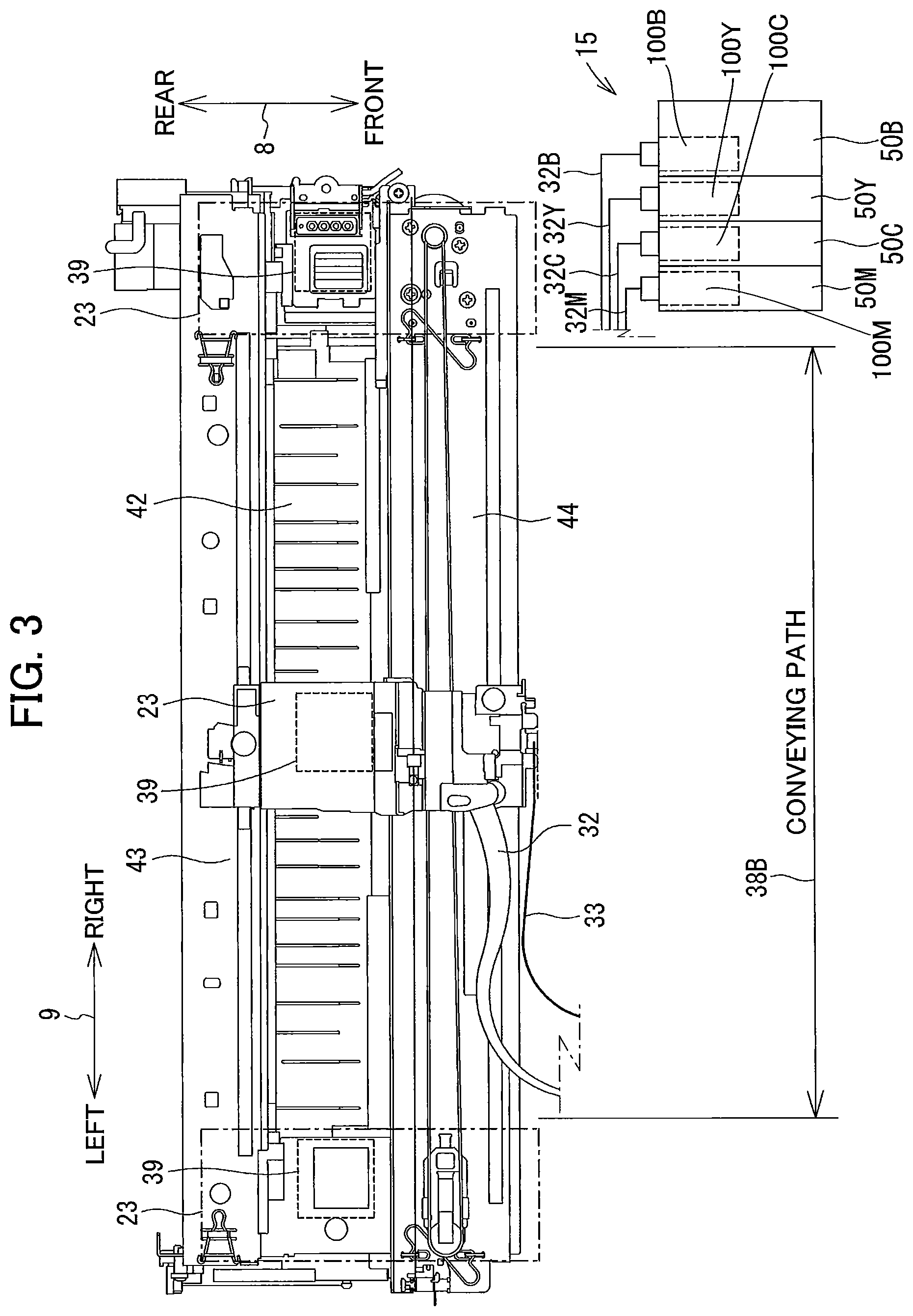 Patent US11787192 Figure 3 – Liquid supplying device having tank and cartridge attachable thereto