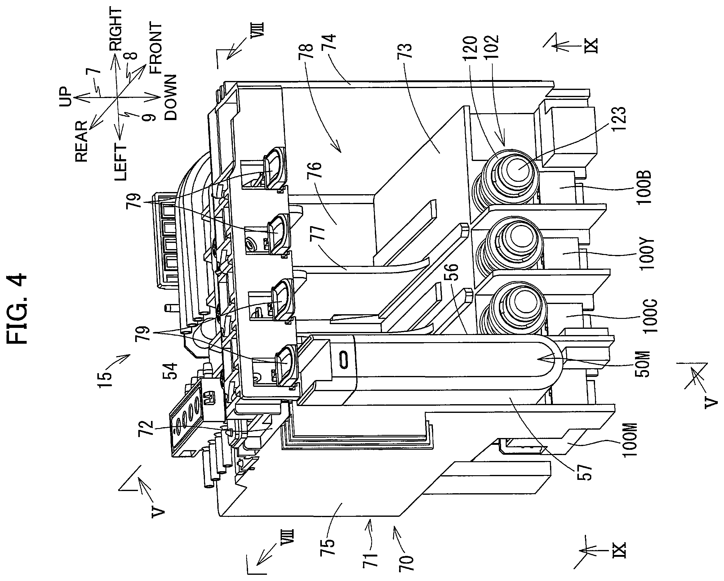 Patent US11787192 Figure 4 – Liquid supplying device having tank and cartridge attachable thereto