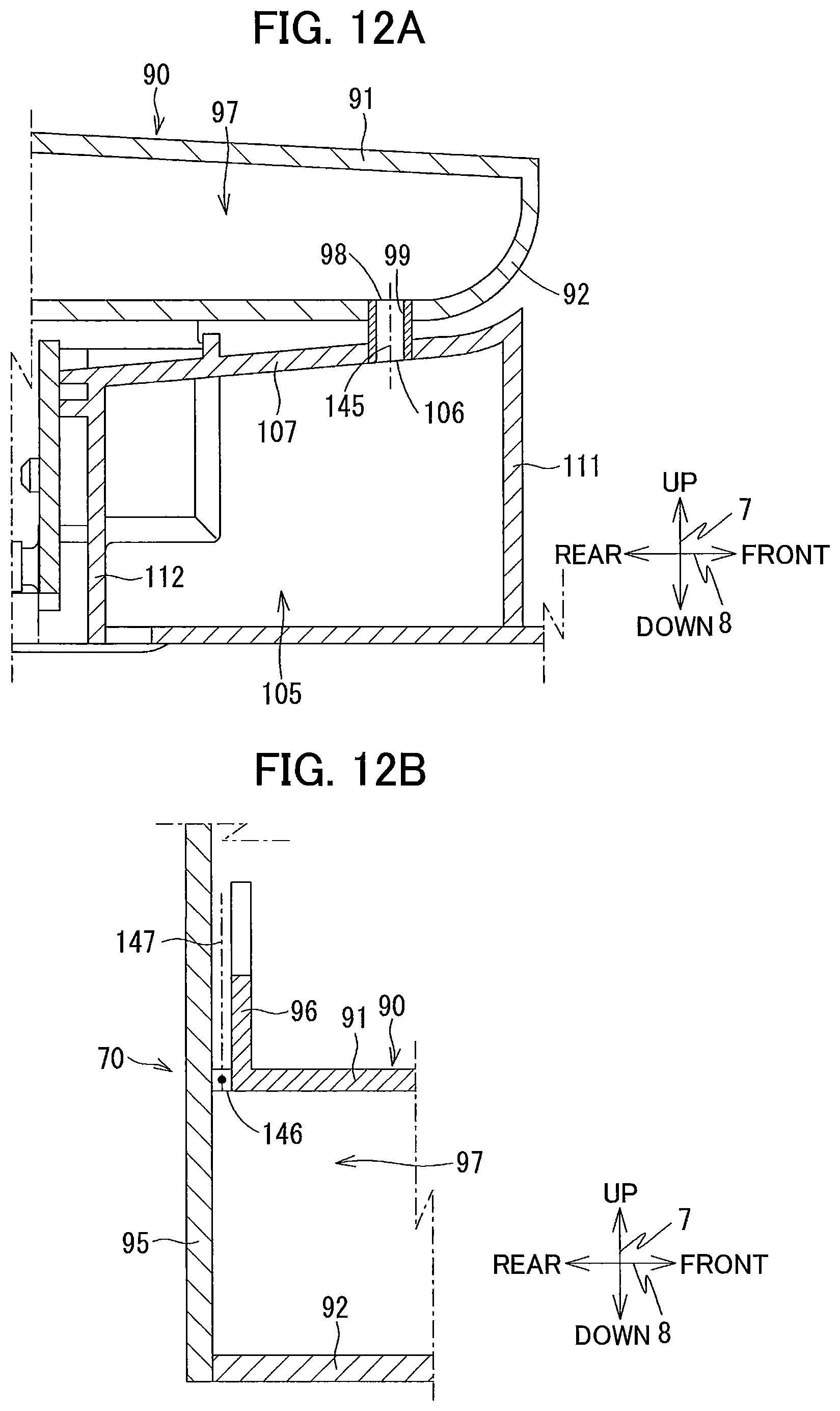 Patent US11787192 Figure 12 – Liquid supplying device having tank and cartridge attachable thereto