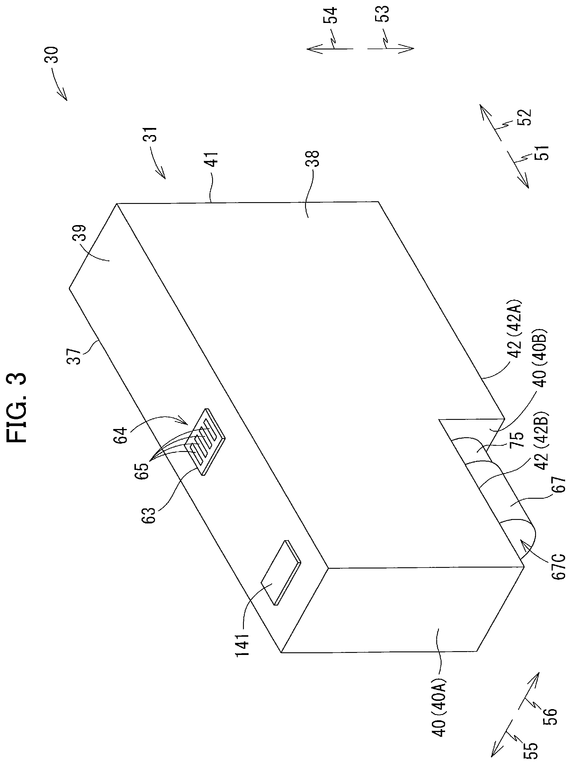 Patent US11787193 Figure 3 – Liquid cartridge including first and second valves disposed in liquid supply portion, and system using the same