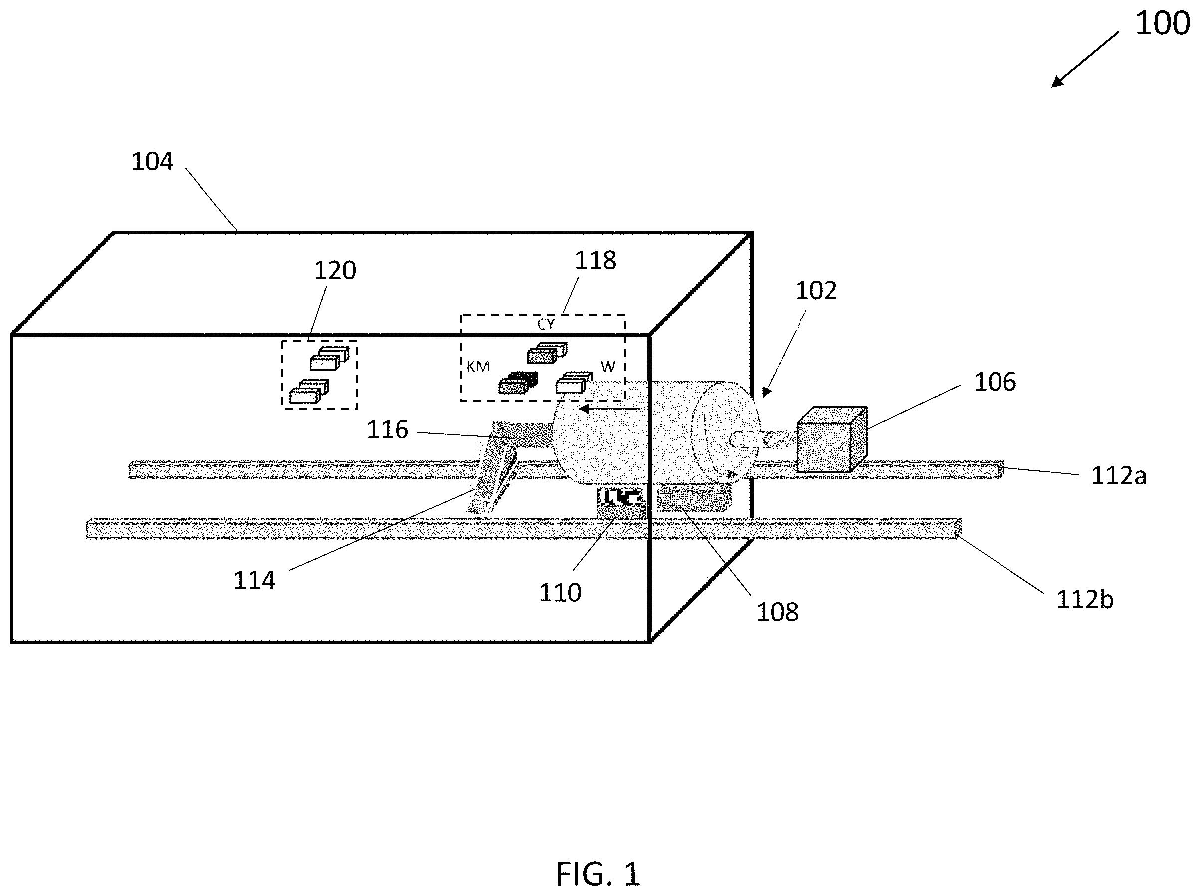 Patent US11787203 Figure 1 – System and method for hollow vessel printing