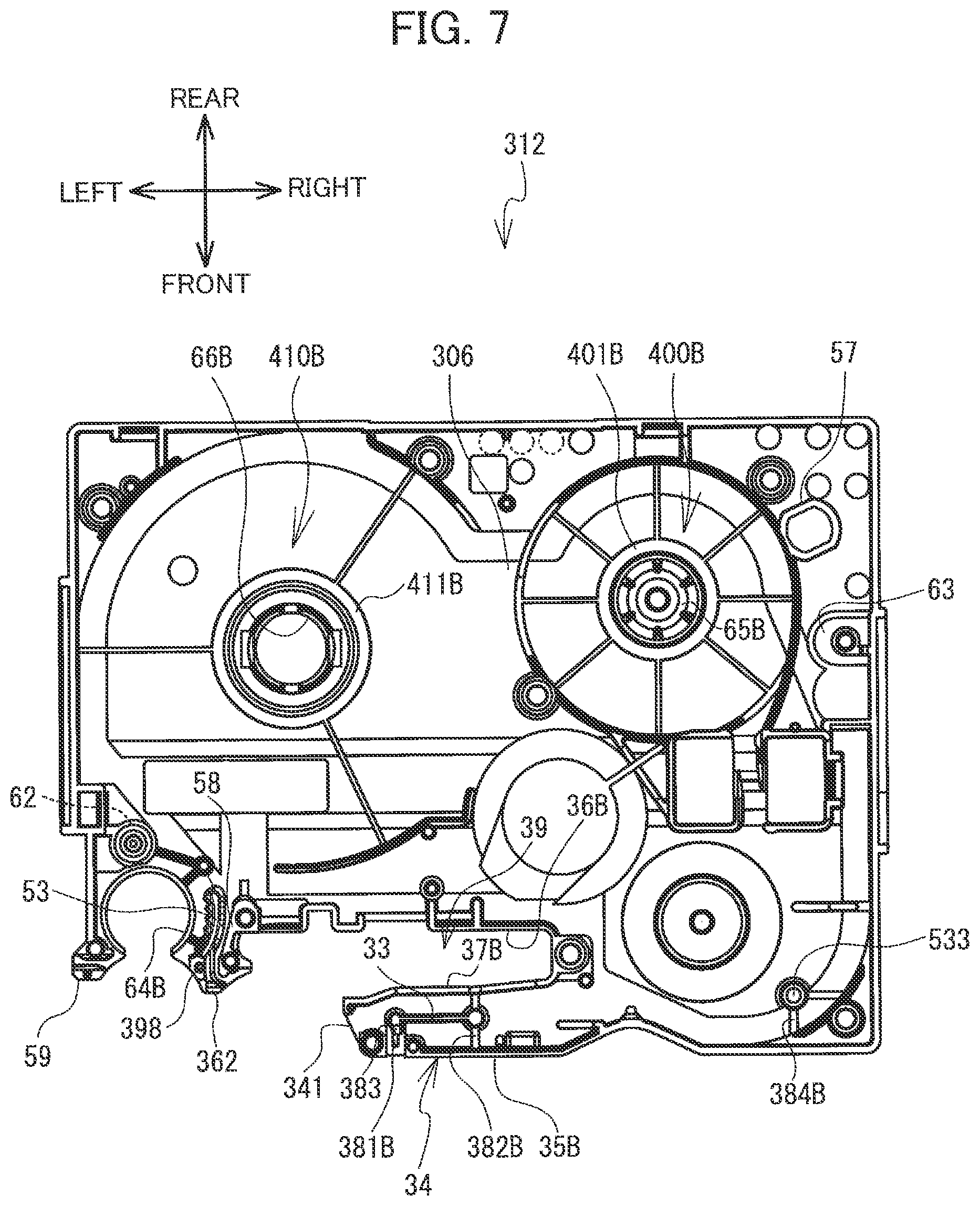 Patent US11787206 Figure 7 – Medium having heat-sensitive medium and adhesive medium whose width is greater than width of heat-sensitive medium, cartridge including the medium, and method for creating the medium