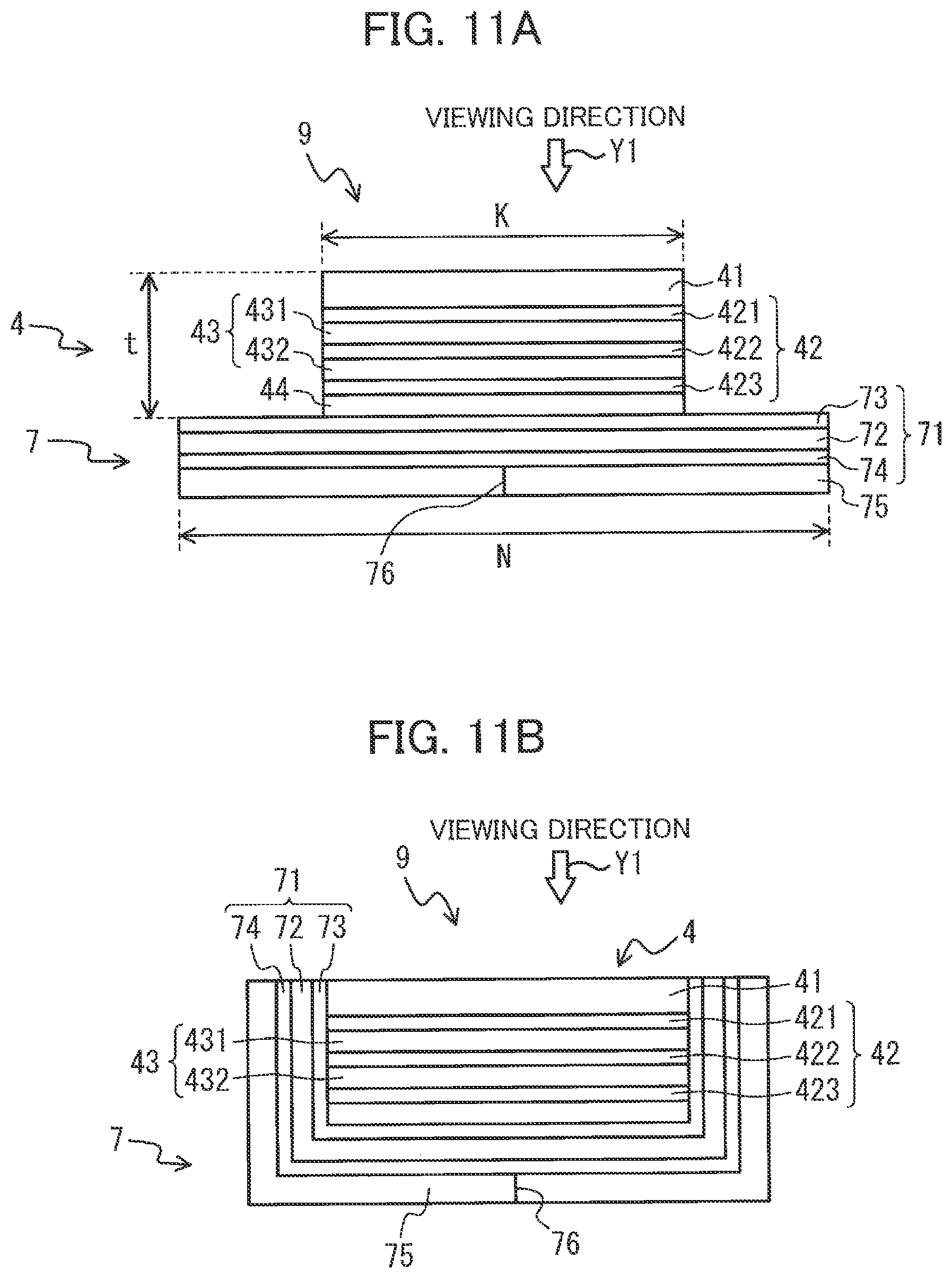 Patent US11787206 Figure 11 – Medium having heat-sensitive medium and adhesive medium whose width is greater than width of heat-sensitive medium, cartridge including the medium, and method for creating the medium