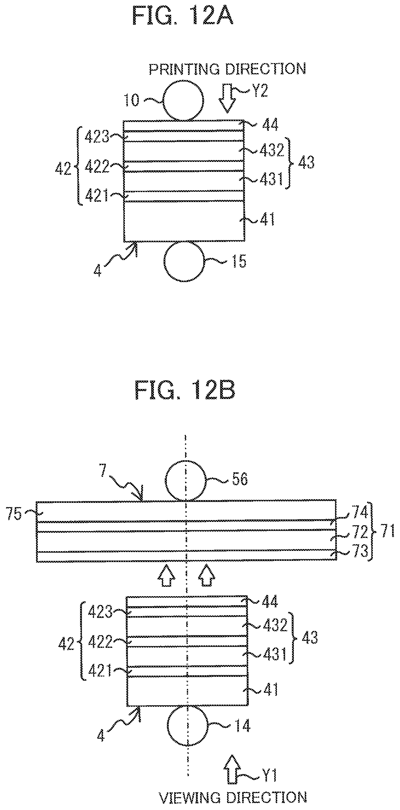 Patent US11787206 Figure 12 – Medium having heat-sensitive medium and adhesive medium whose width is greater than width of heat-sensitive medium, cartridge including the medium, and method for creating the medium