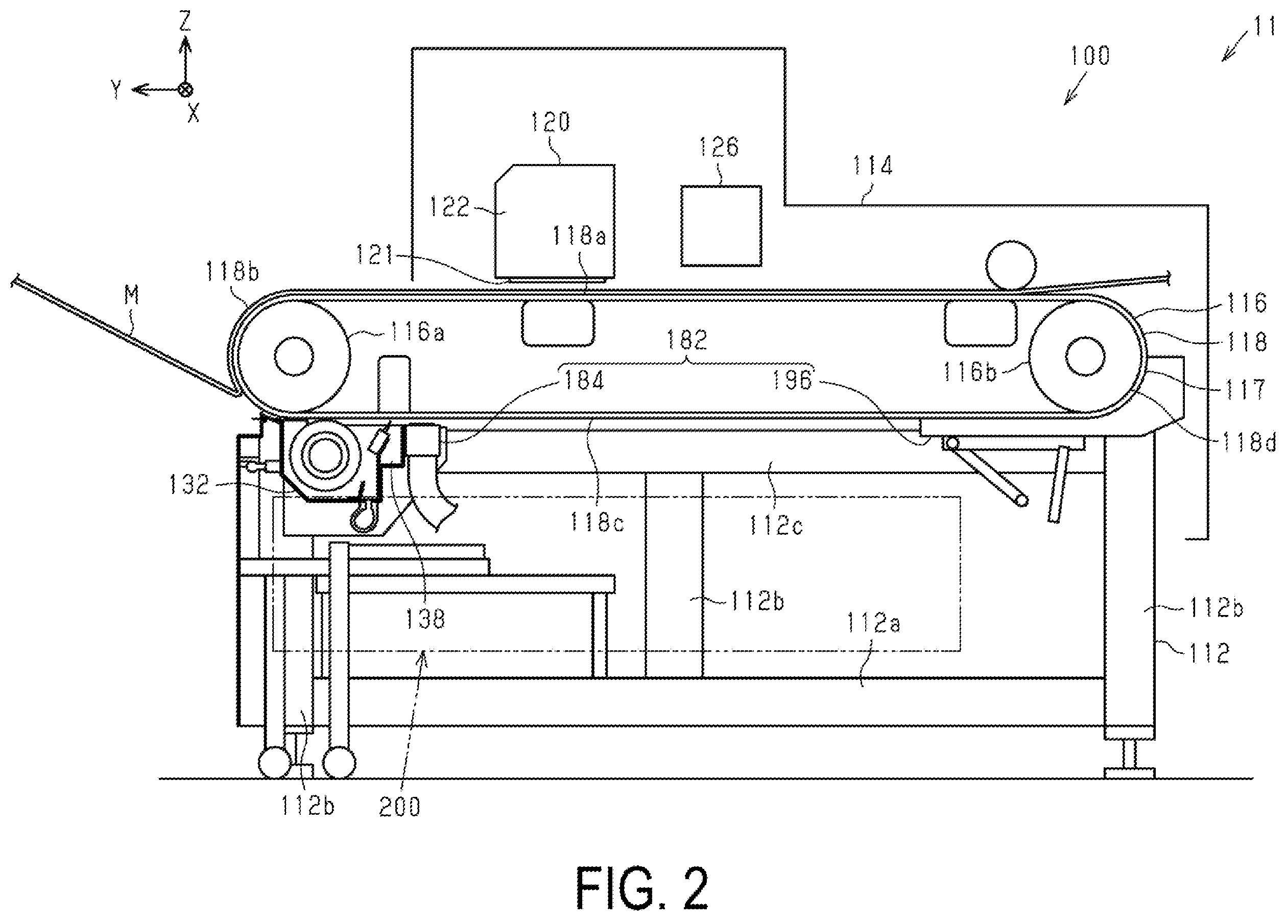 Patent US11787210 Figure 2 – Printing system, treatment apparatus, and method of reusing cleaning liquid