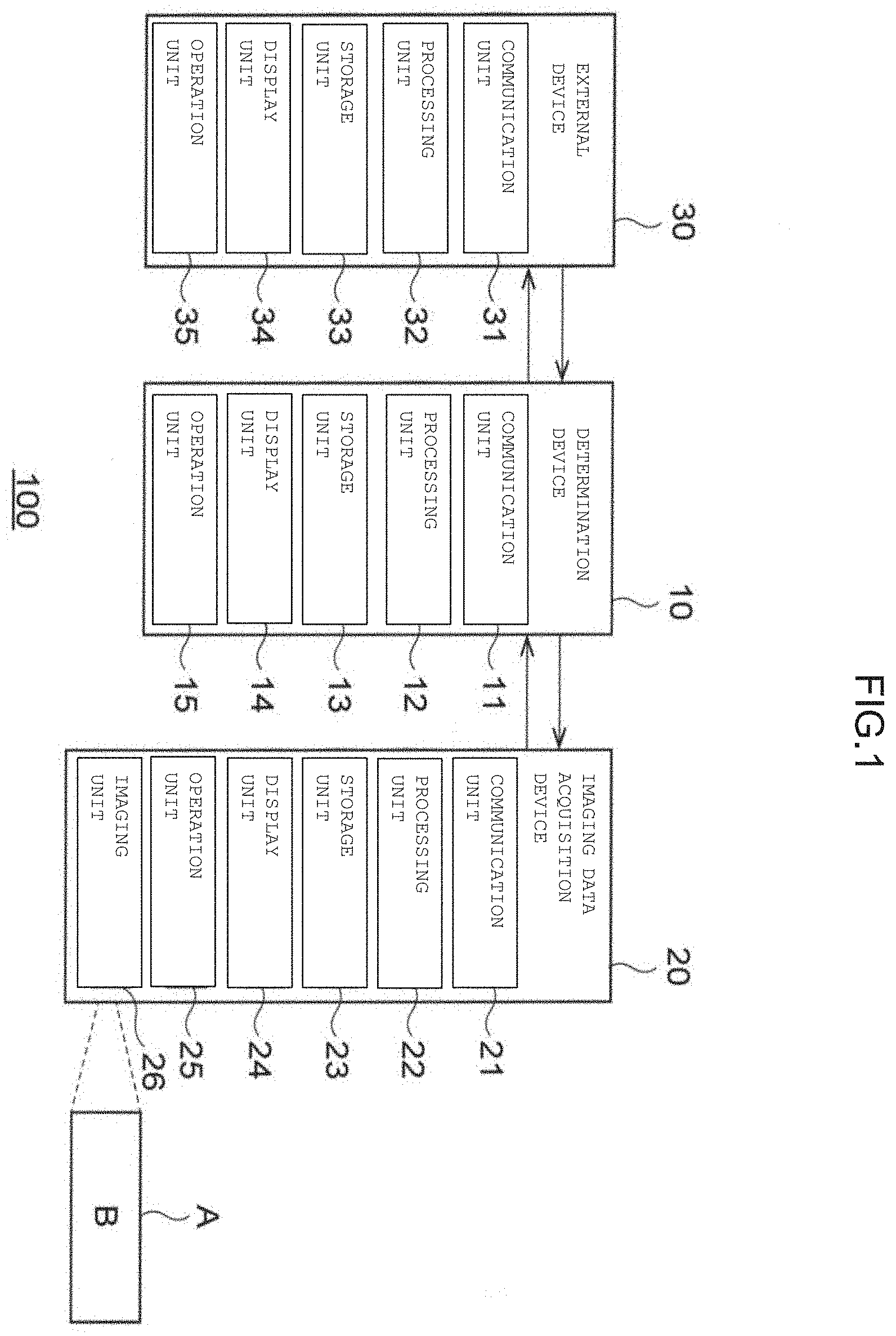 Patent US11787213 Figure 1 – Determination device, control method for determination device, determination system, control method for determination system, and program