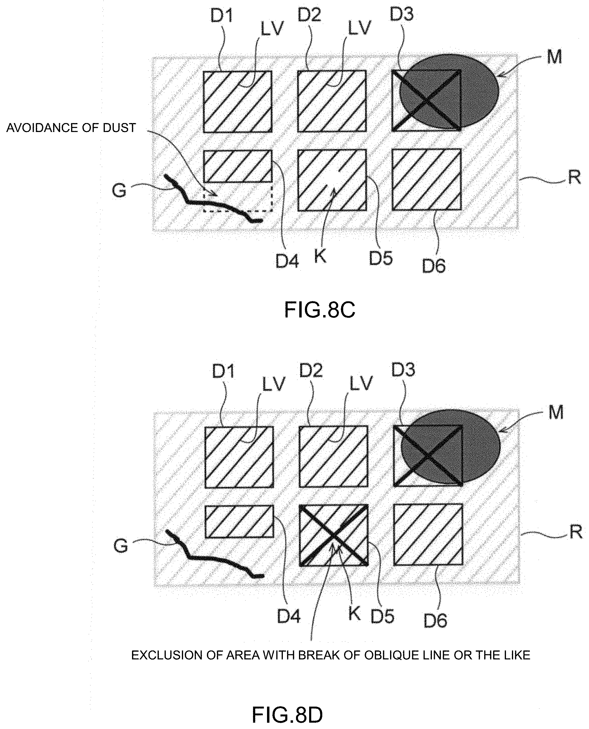 Patent US11787213 Figure 8 – Determination device, control method for determination device, determination system, control method for determination system, and program