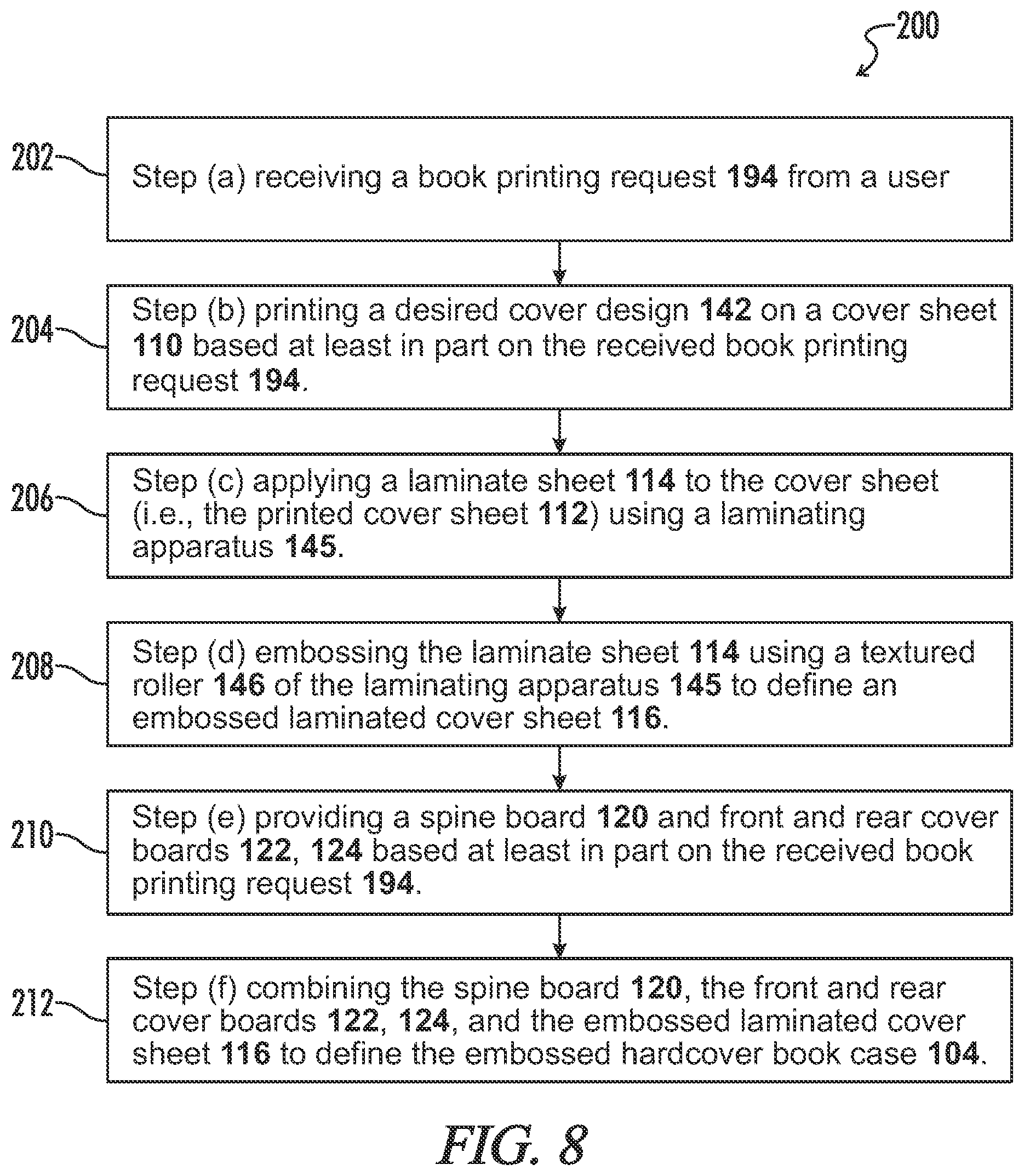 Patent US11787218 Figure 7 – Book cover embossing system and method