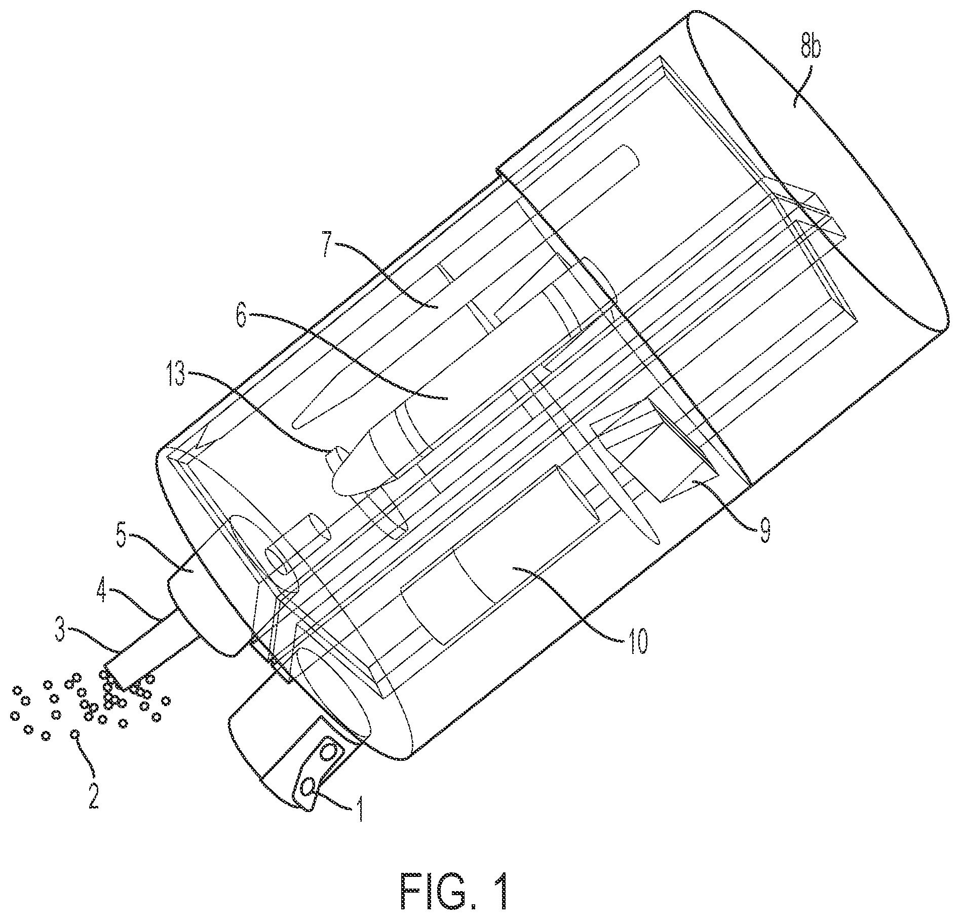 Patent US11787227 Figure 1 – Compact tool combining vacuum/blower, pencil sharpener, rubbery eraser, and storage space