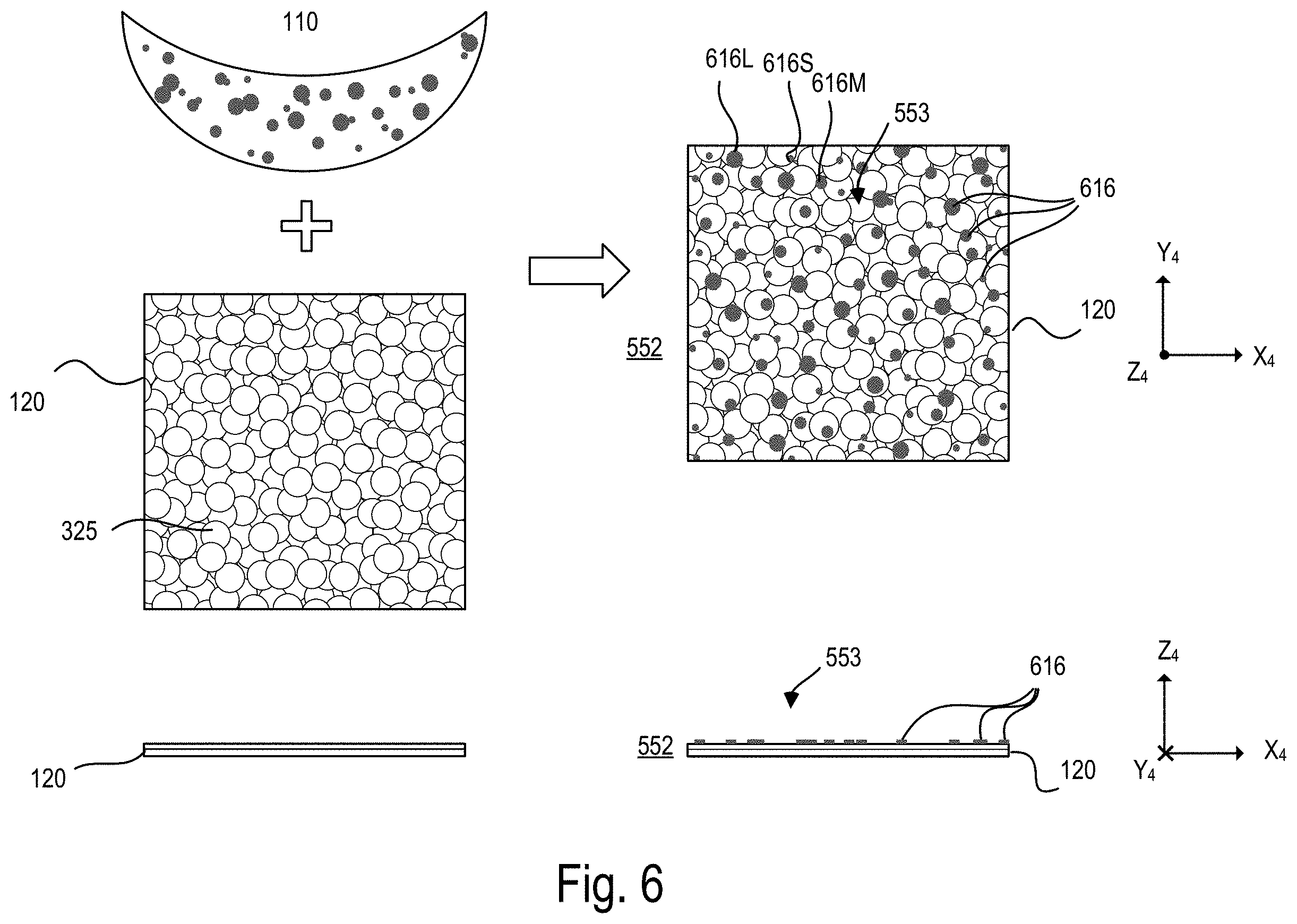 Patent US11787228 Figure 7 – Fabric printing method for producing sparkling fabric