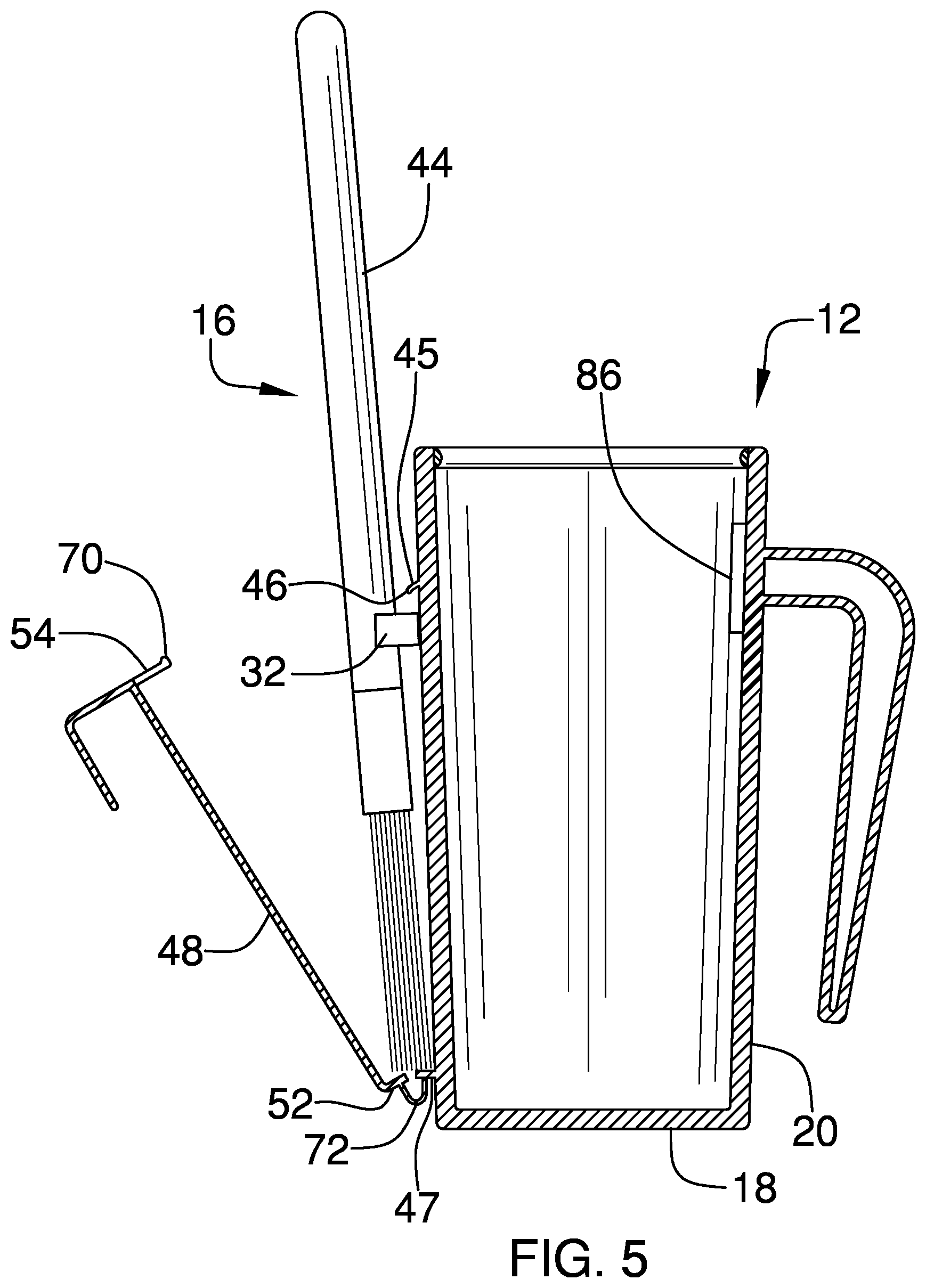 Patent US11787229 Figure 5 – Paint storage assembly