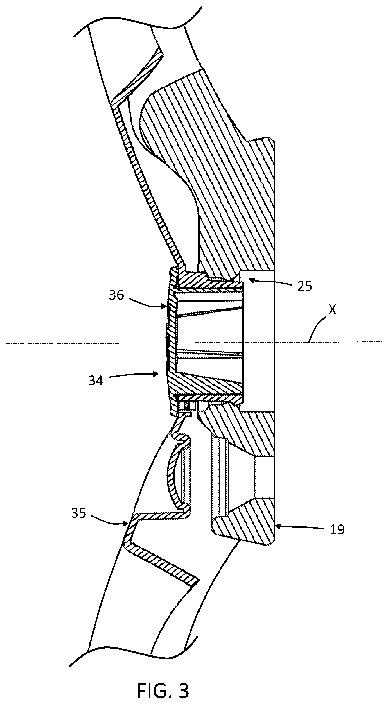 Patent US11787230 Figure 3 – Vehicle wheel cover retention system