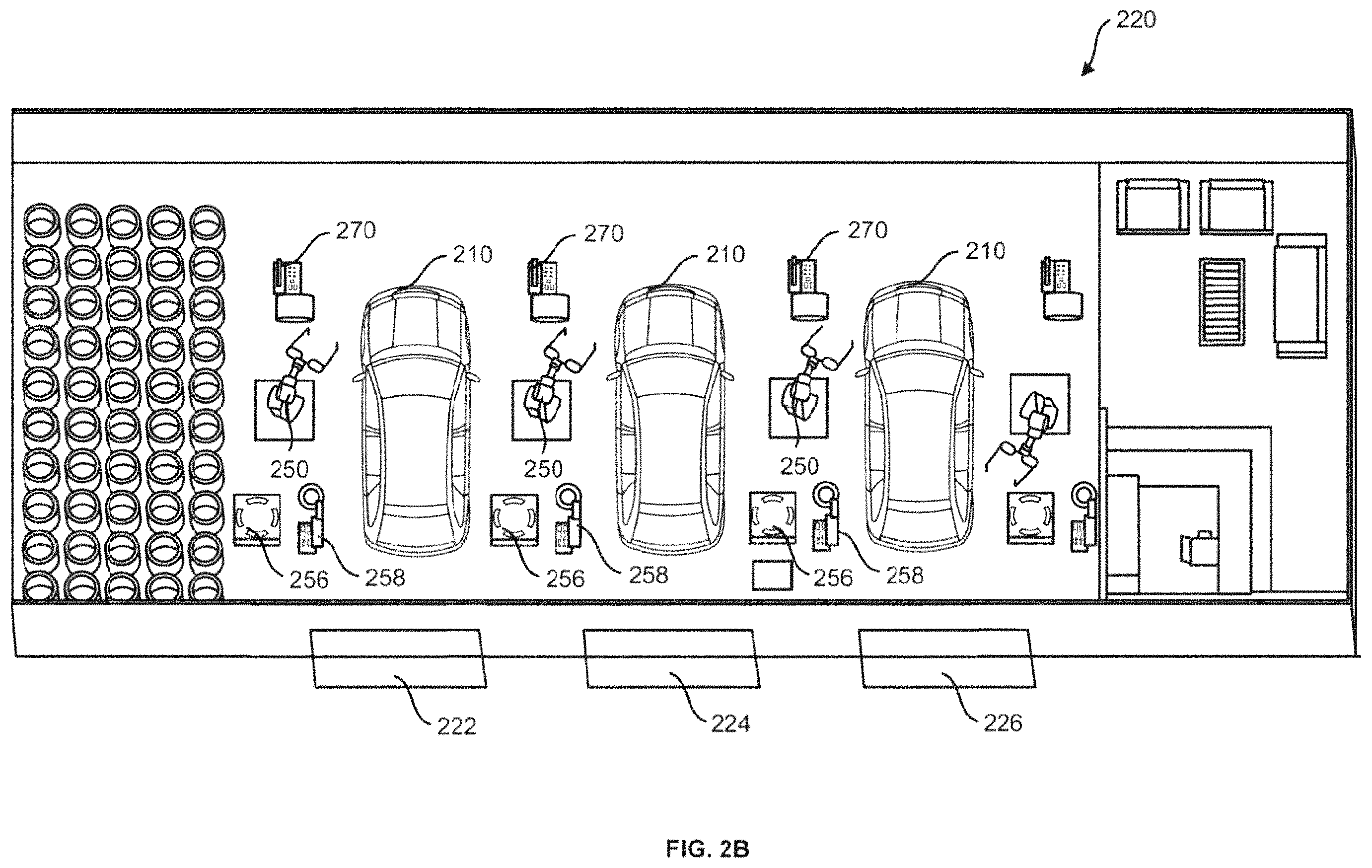 Patent US11787232 Figure 3 – Automated removal and replacement of vehicle wheels and tires